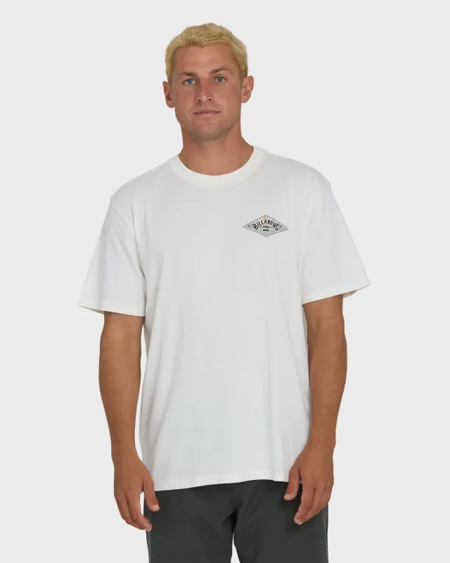 A/Div Arch Premium Short Sleeve Knit T-Shirt - Off White made by Billabong
