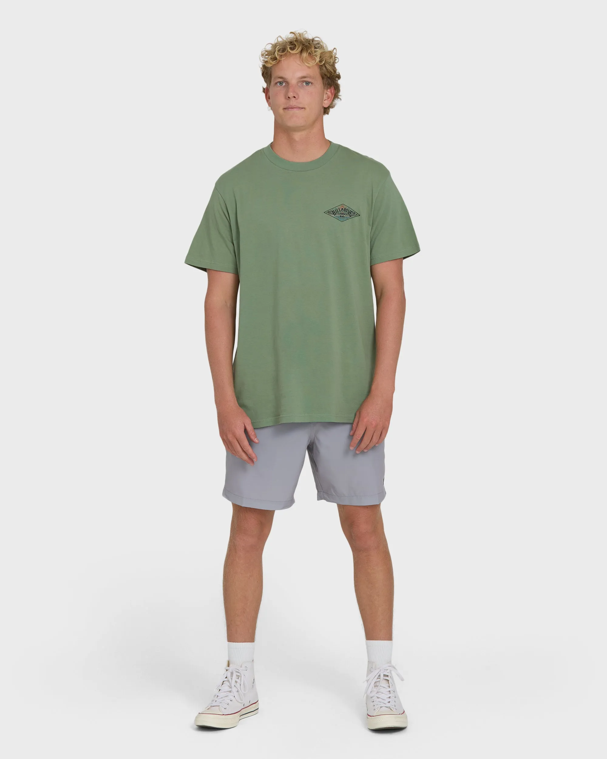 A/Div Arch Premium Short Sleeve Knit T-Shirt - Hedge Green sold by Billabong product image thumbnail 4