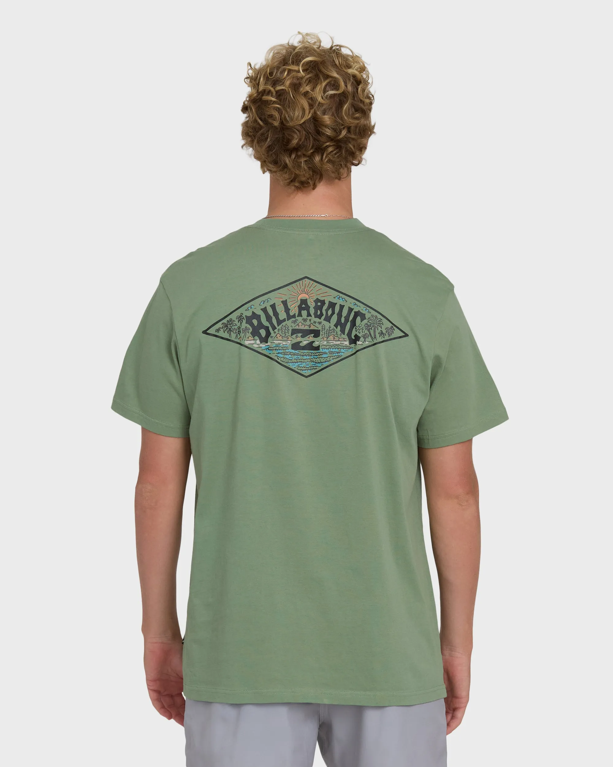 A/Div Arch Premium Short Sleeve Knit T-Shirt - Hedge Green sold by Billabong product image thumbnail 2