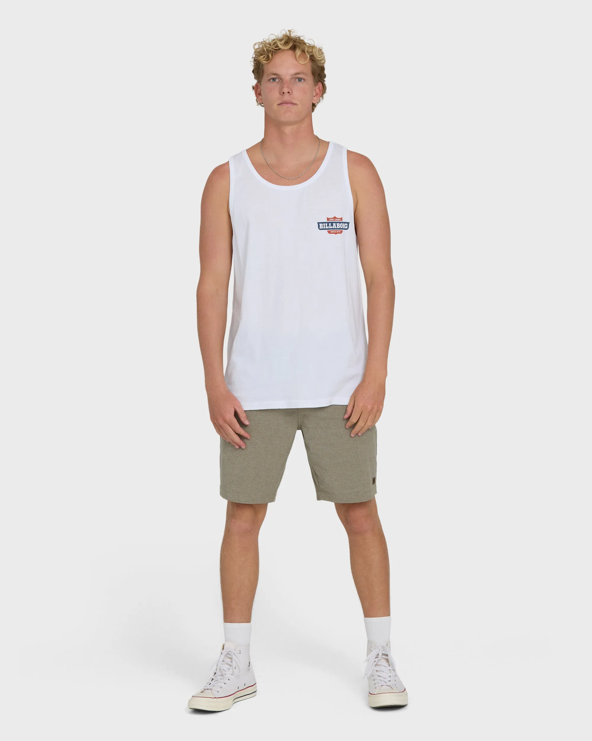 Walled Premium Tank Top - White sold by Billabong product image thumbnail 4