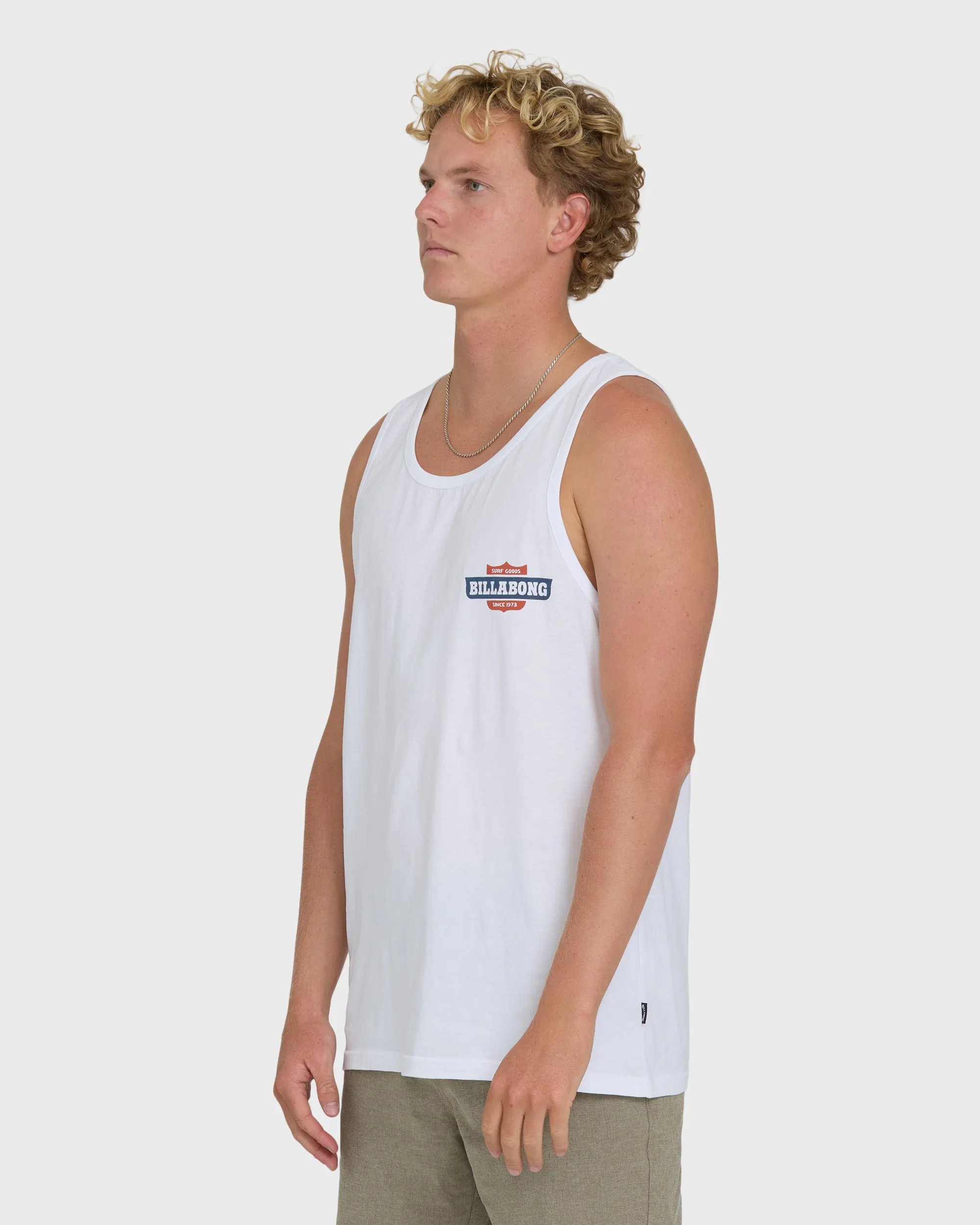 Walled Premium Tank Top - White sold by Billabong product image thumbnail 3