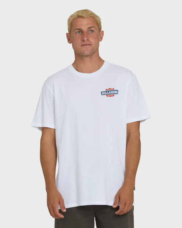 Walled Premium Short Sleeve Knit T-Shirt - White made by Billabong