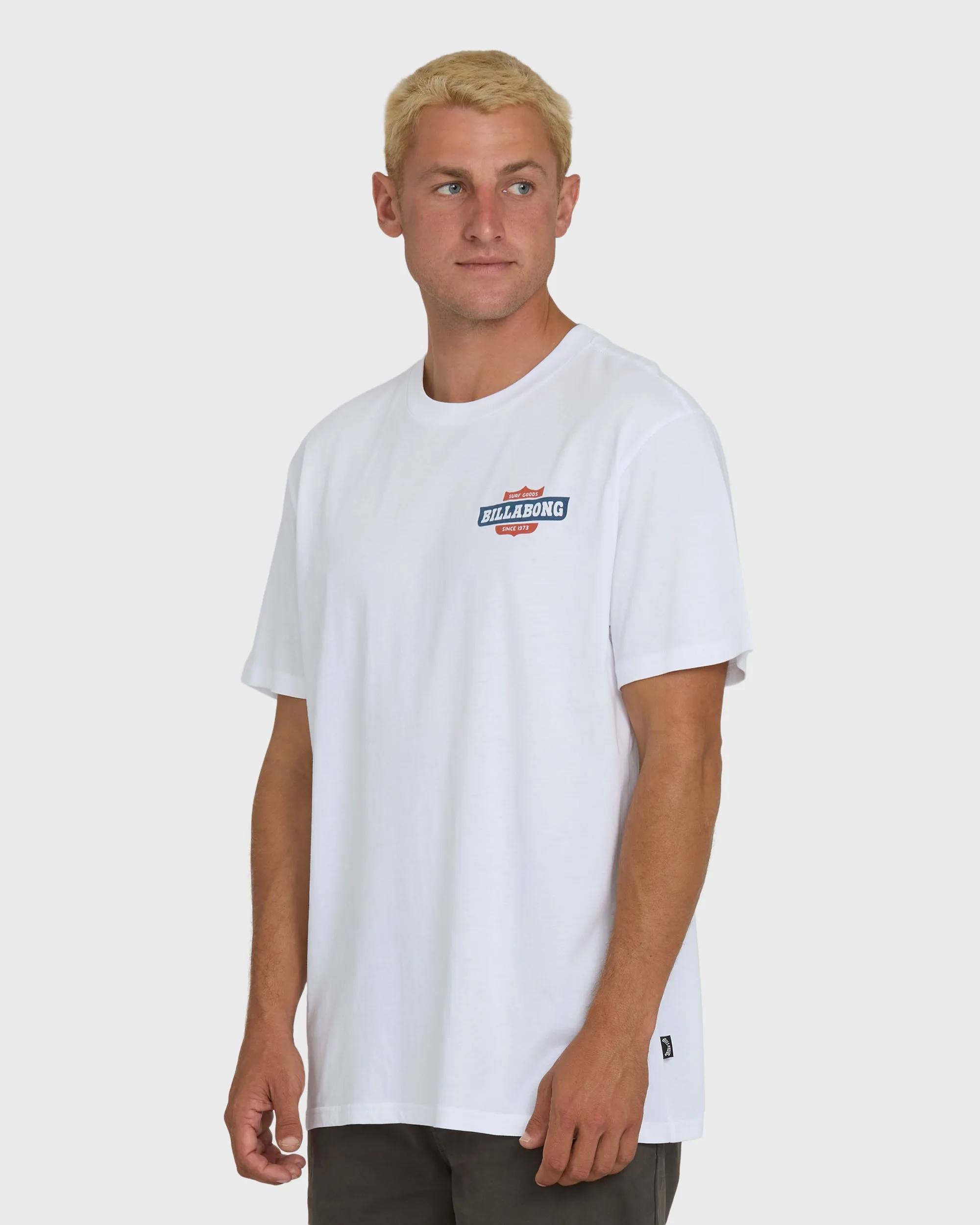 Walled Premium Short Sleeve Knit T-Shirt - White sold by Billabong product image thumbnail 3