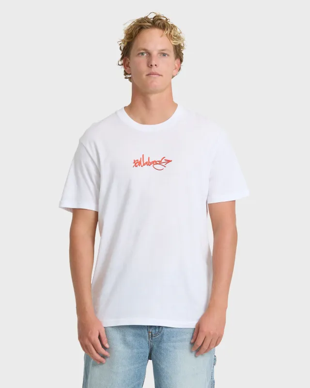 Occys Point Premium Short Sleeve Cotton T-Shirt - White made by Billabong
