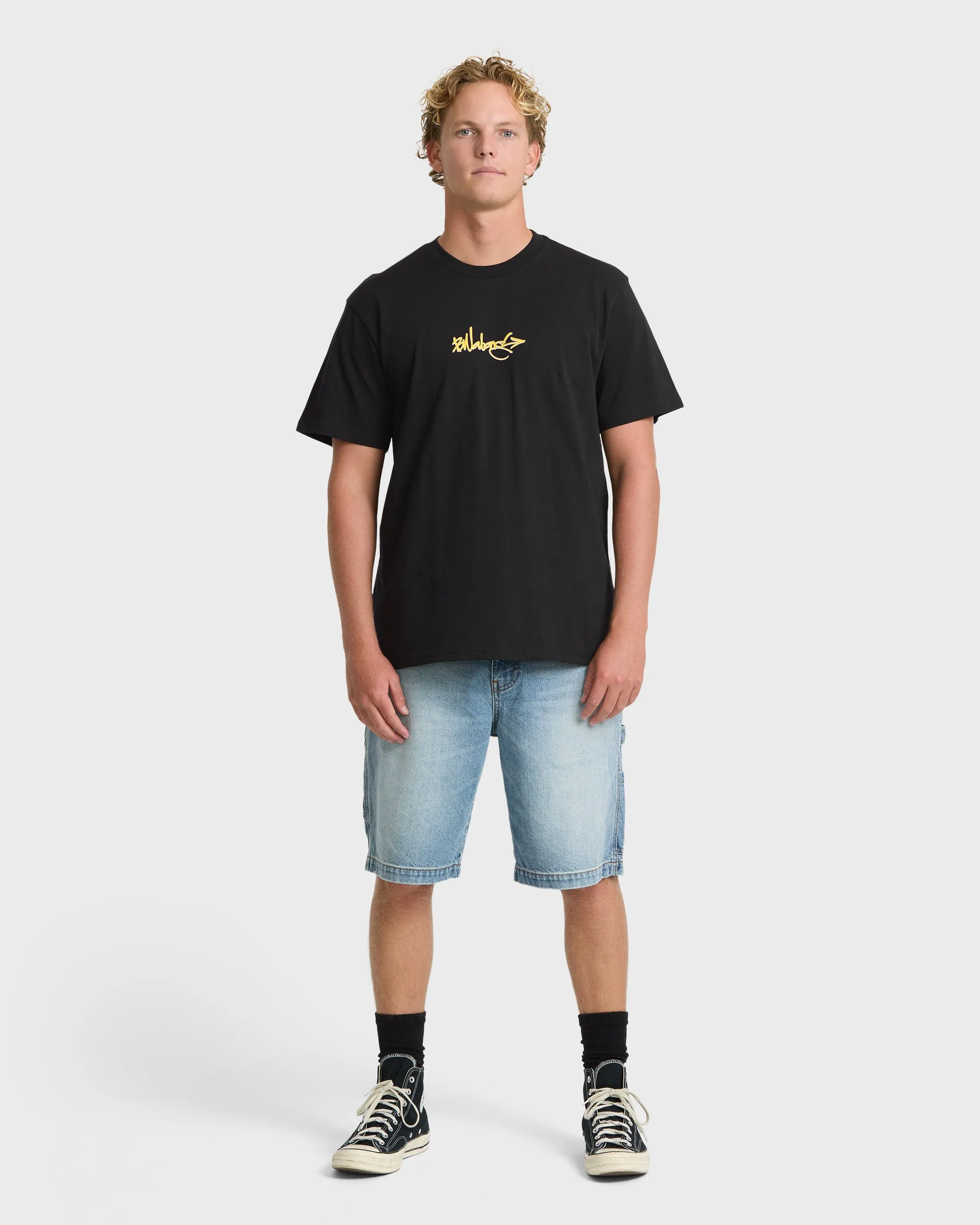 Occys Point Premium Short Sleeve Cotton T-Shirt - Black sold by Billabong product image thumbnail 4
