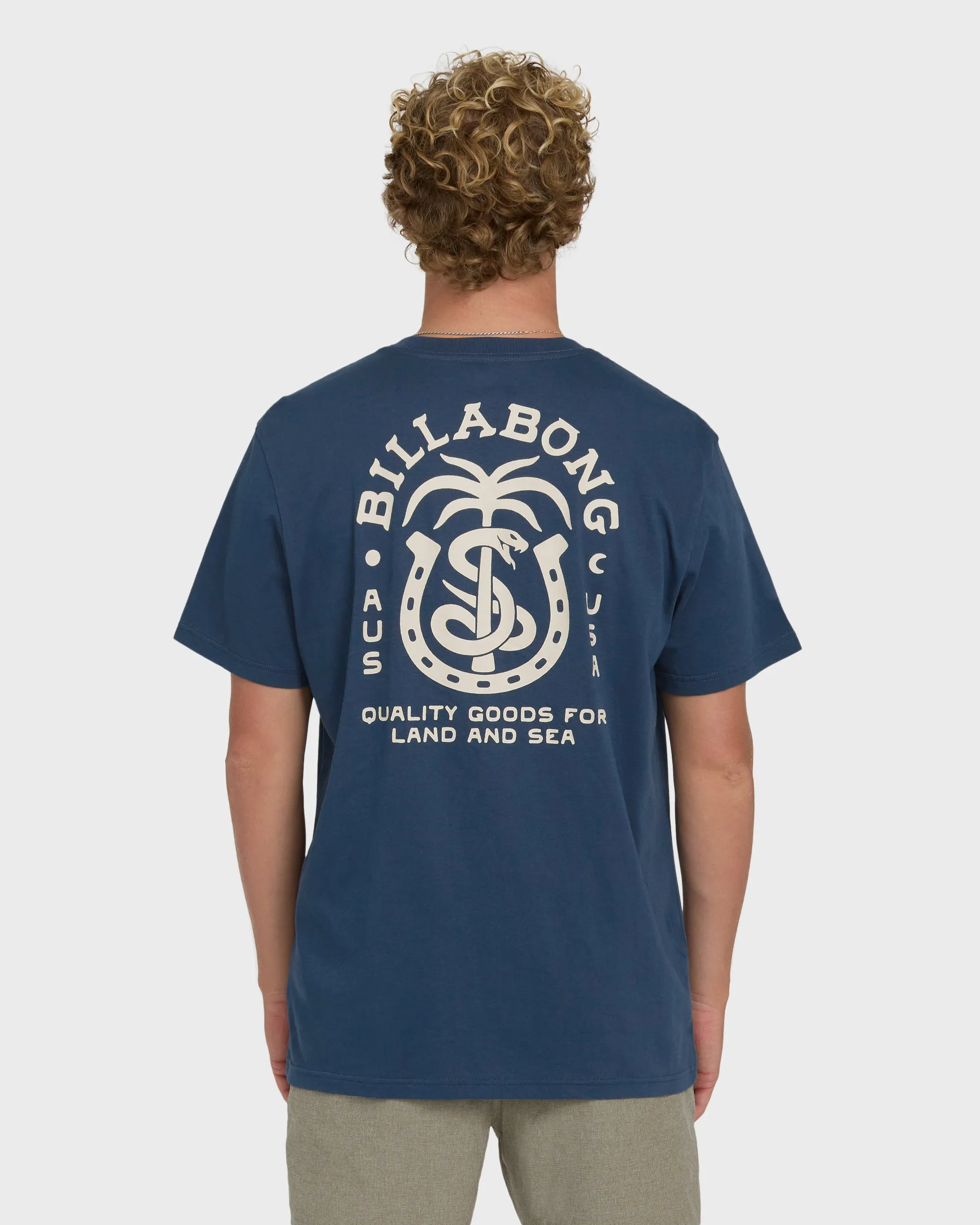 Forge Premium Short Sleeve Cotton T-Shirt - Dark Denim sold by Billabong product image thumbnail 2