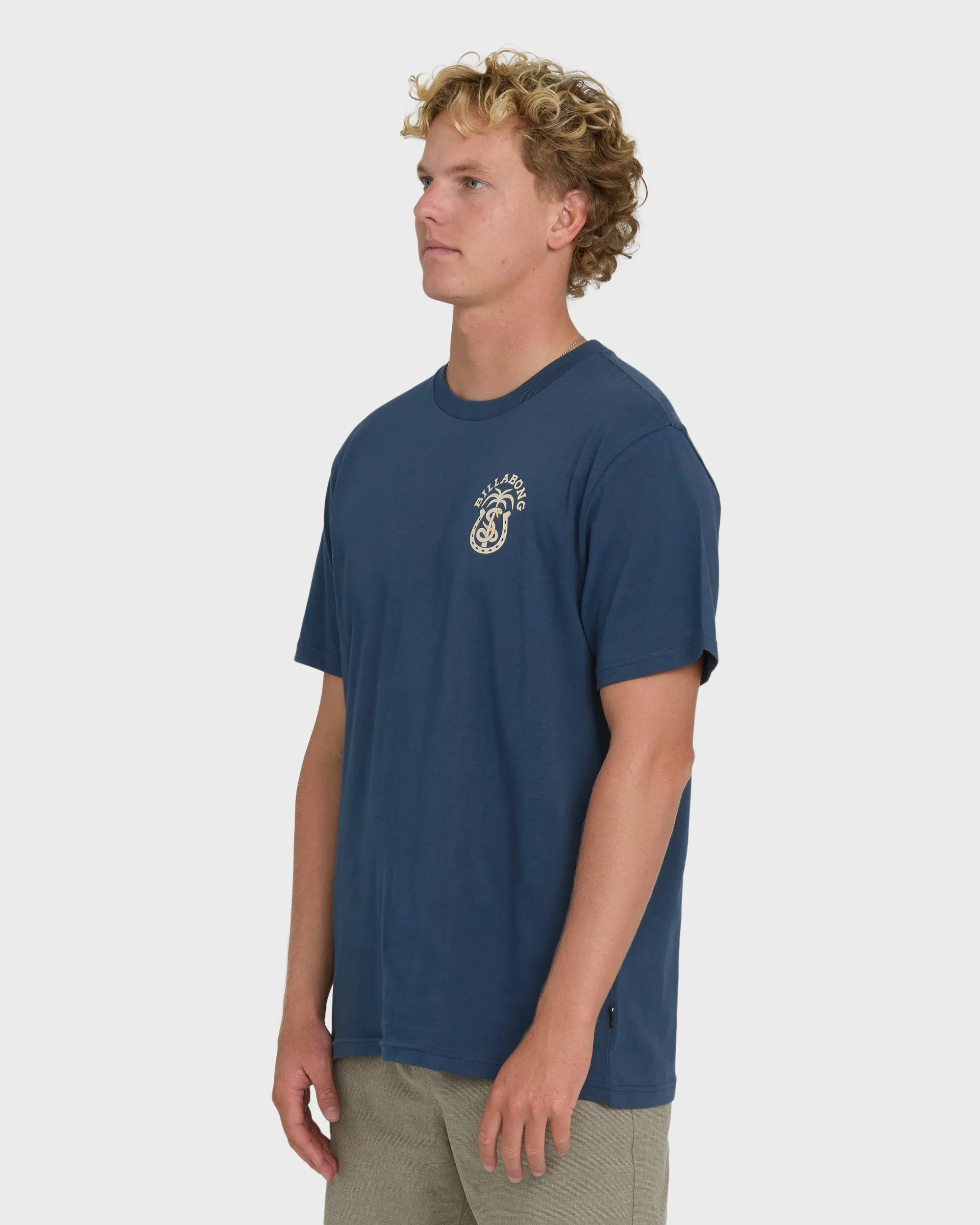 Forge Premium Short Sleeve Cotton T-Shirt - Dark Denim sold by Billabong product image thumbnail 3