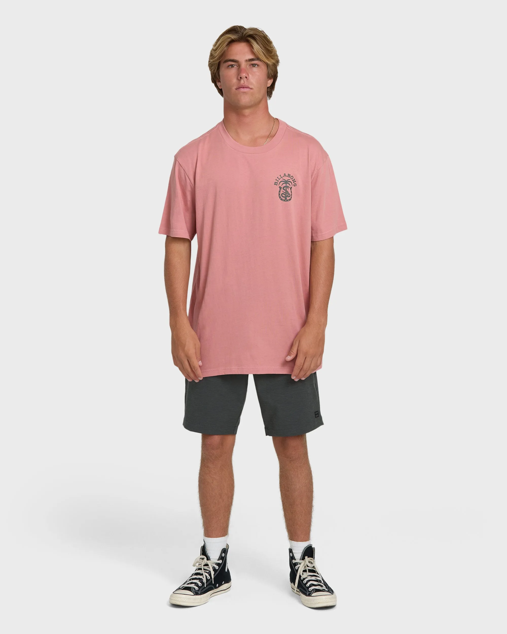 Forge Premium Short Sleeve Cotton T-Shirt - Ash Rose sold by Billabong product image thumbnail 4