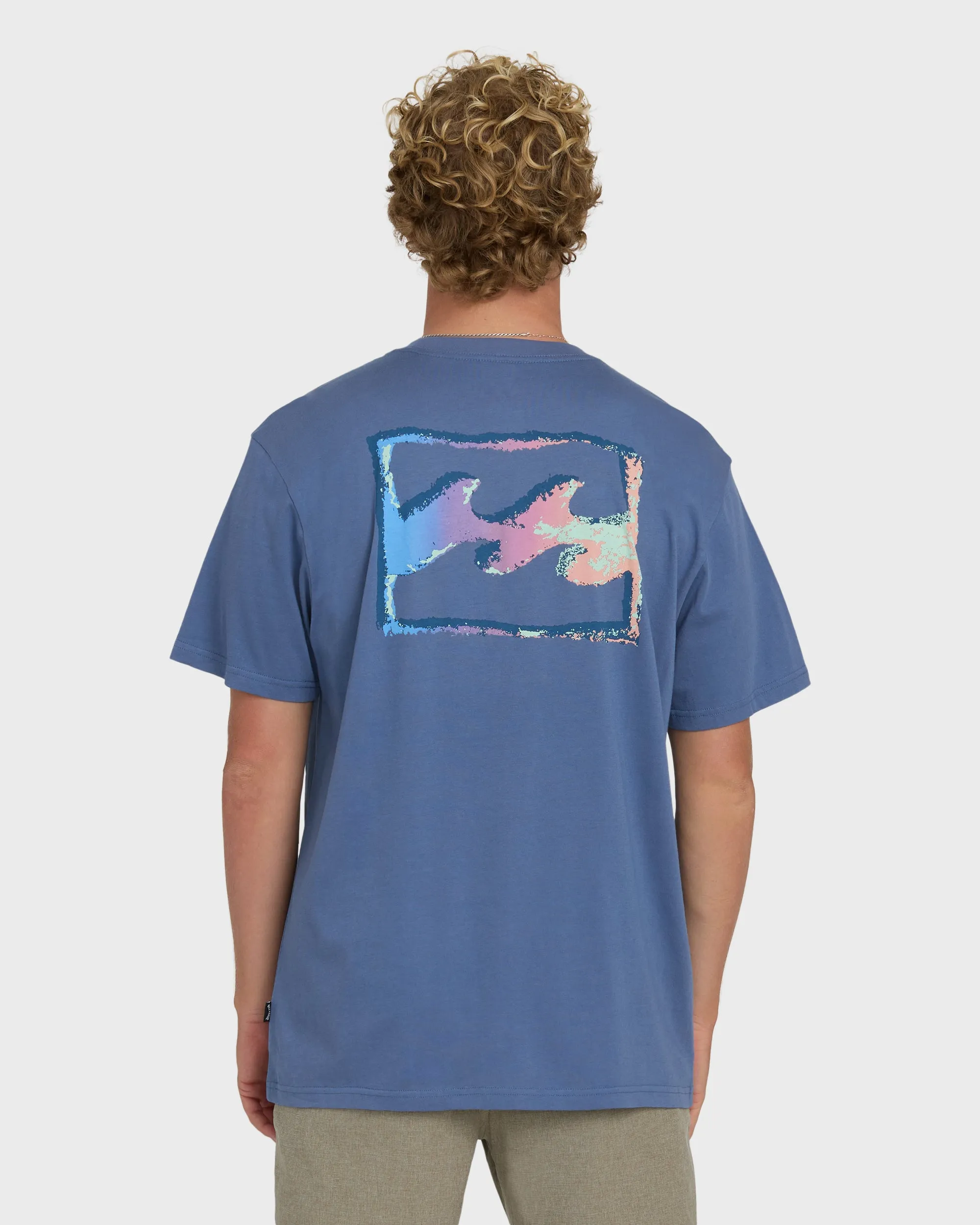 Crayon Wave Premium Short Sleeve Knit T-Shirt - Blue Horizon sold by Billabong product image thumbnail 2