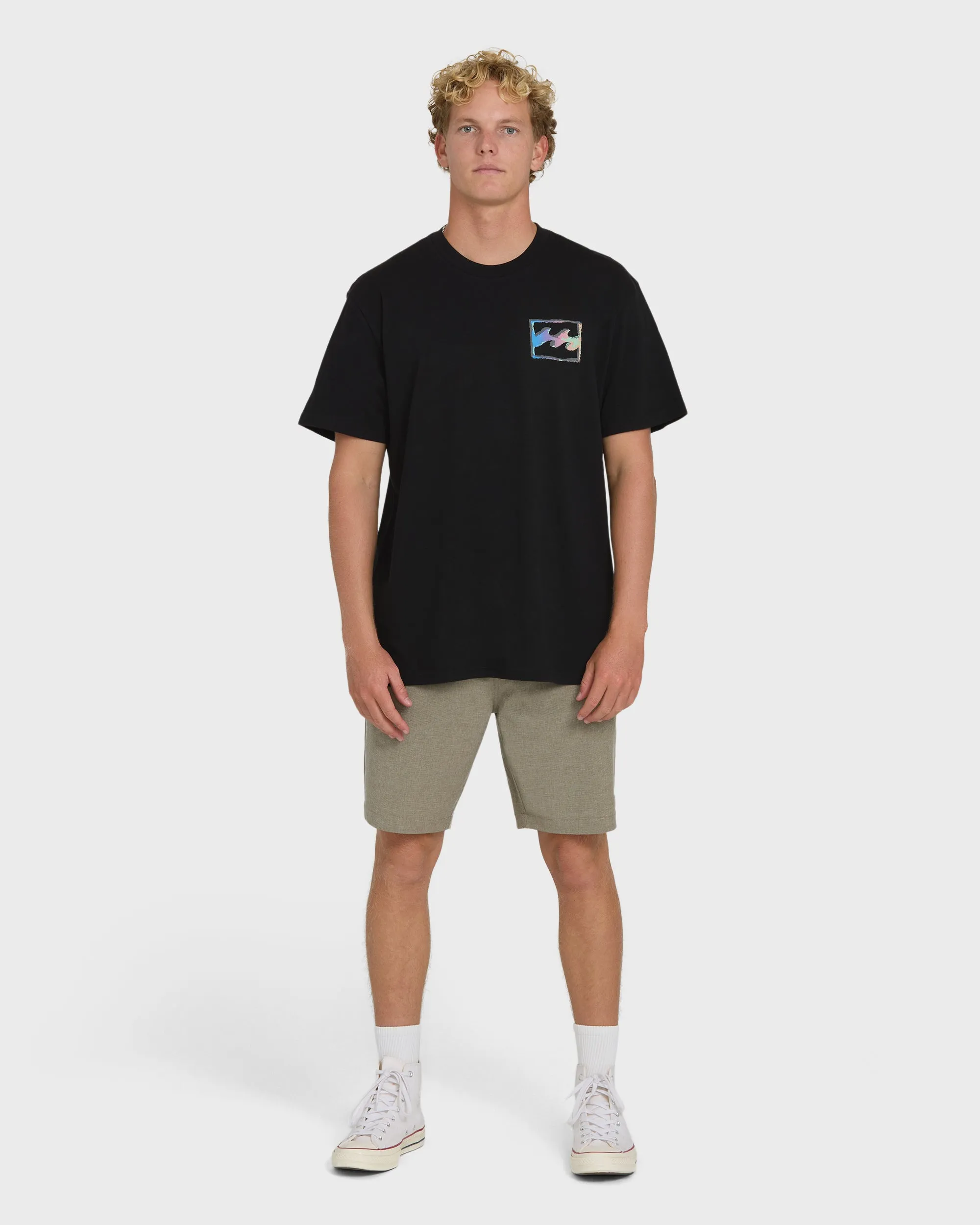 Crayon Wave Premium Short Sleeve Knit T-Shirt - Black sold by Billabong product image thumbnail 4