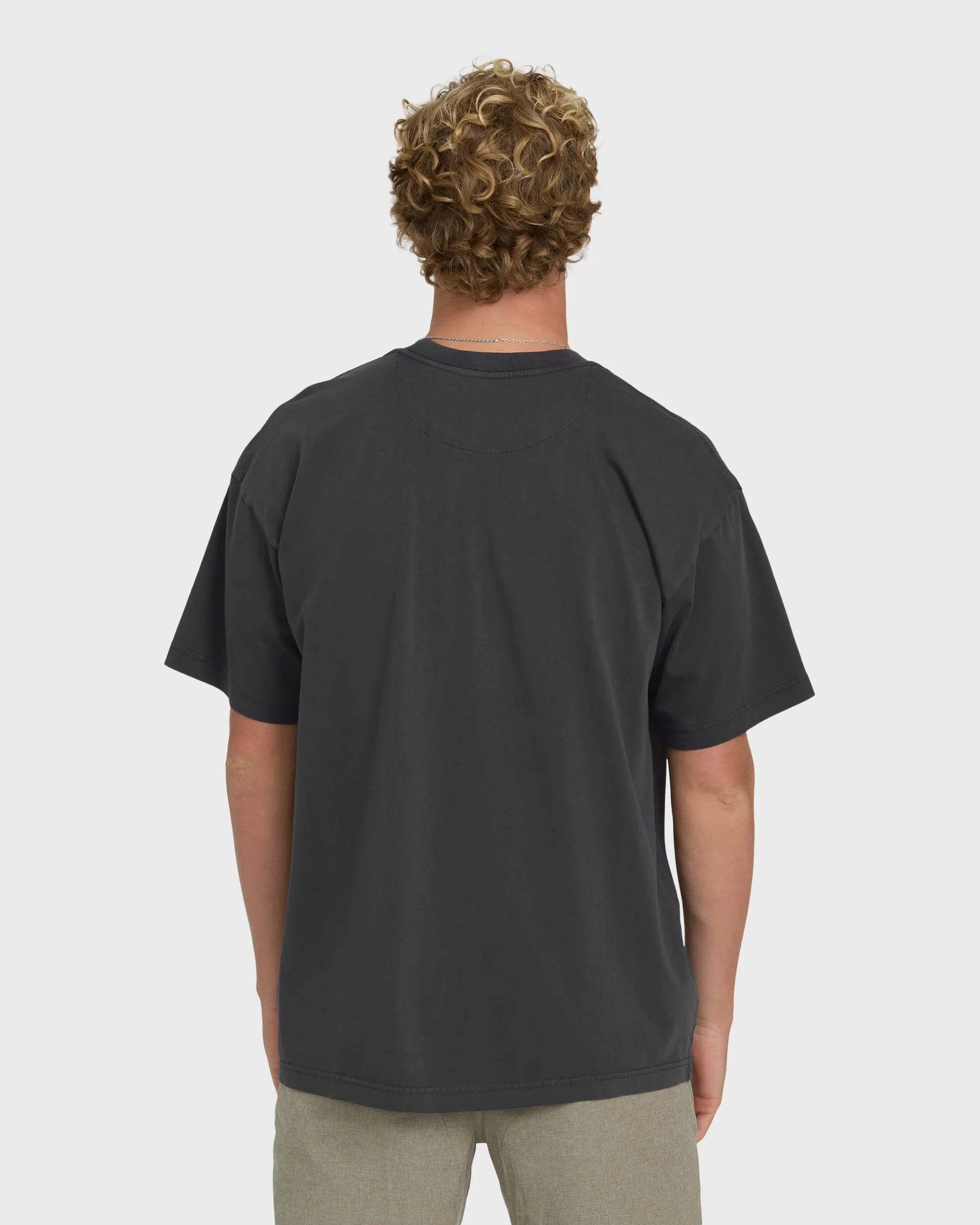 Brunswick Garage Short Sleeve Knit T-Shirt - Washed Black sold by Billabong product image thumbnail 2