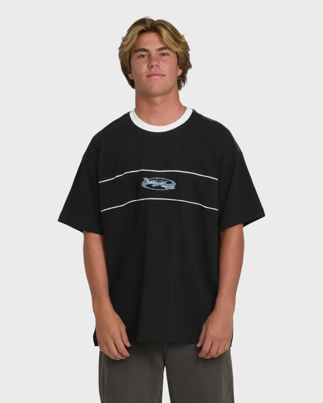 Bad Dog Precision Tee Short Sleeve Knit T-Shirt - Black made by Billabong