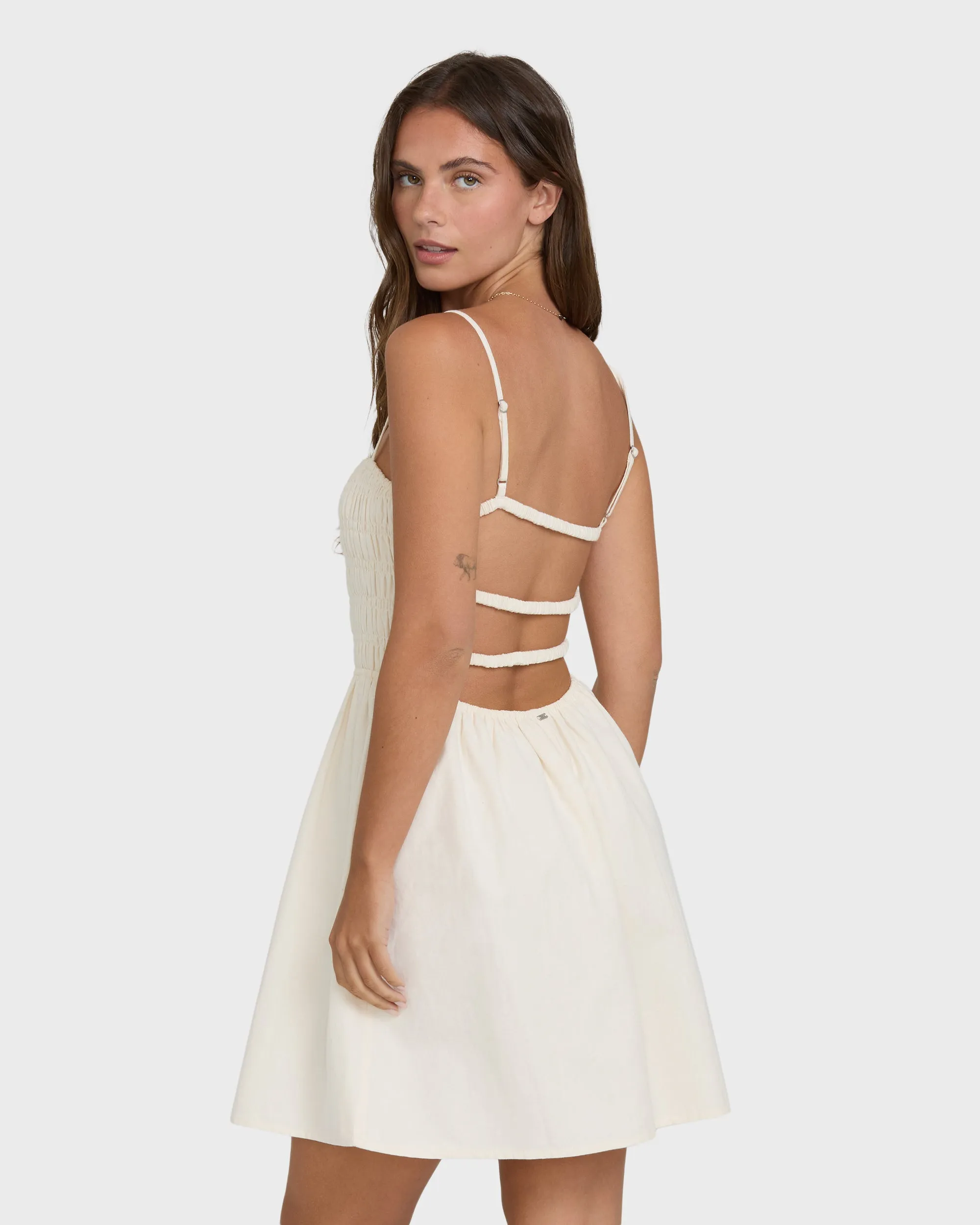 Suns Out Mini Dress - White Cap sold by Billabong product image thumbnail 2