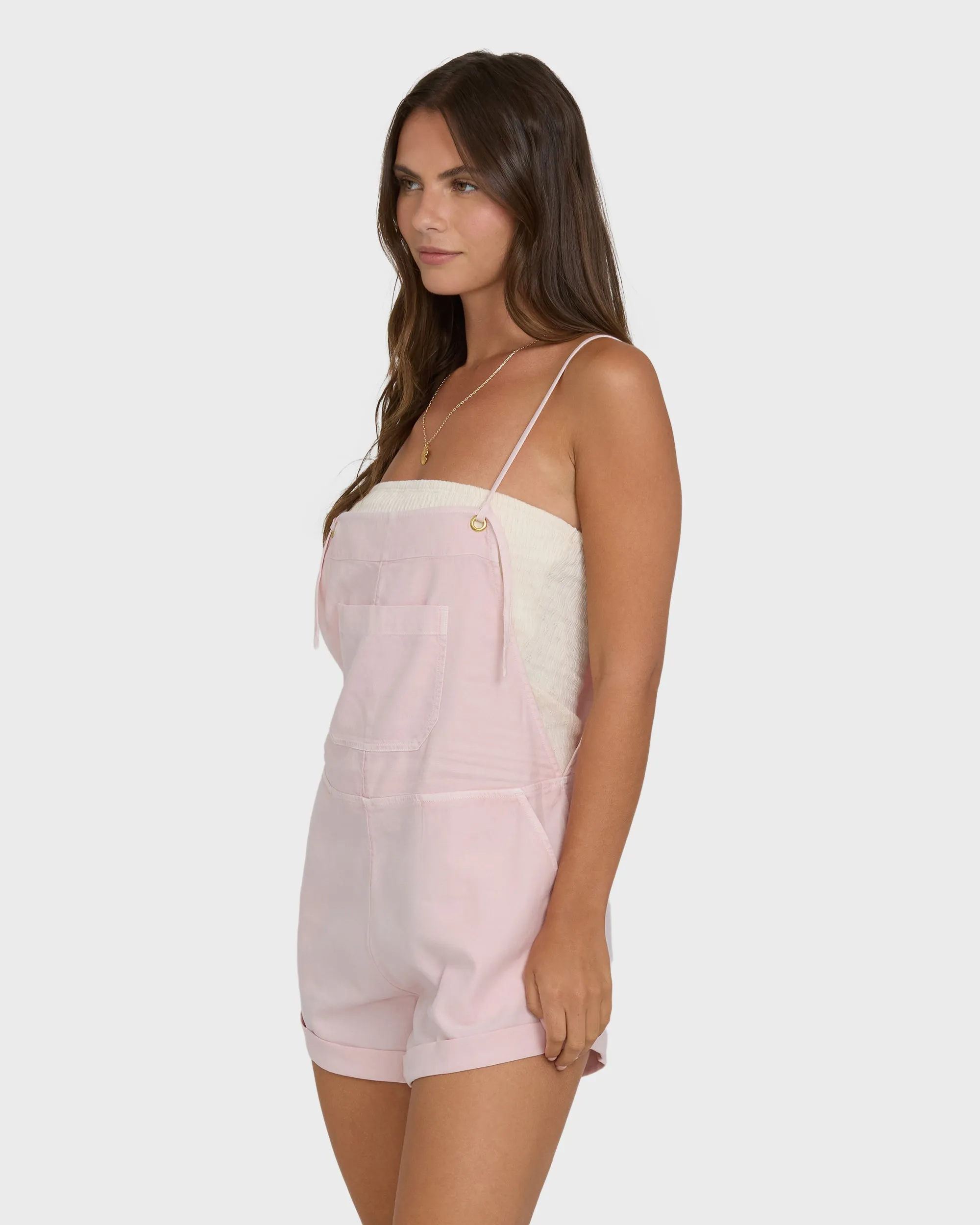 Wild Pursuit Yarn-Dyed Overalls - Rosewater sold by Billabong product image thumbnail 3