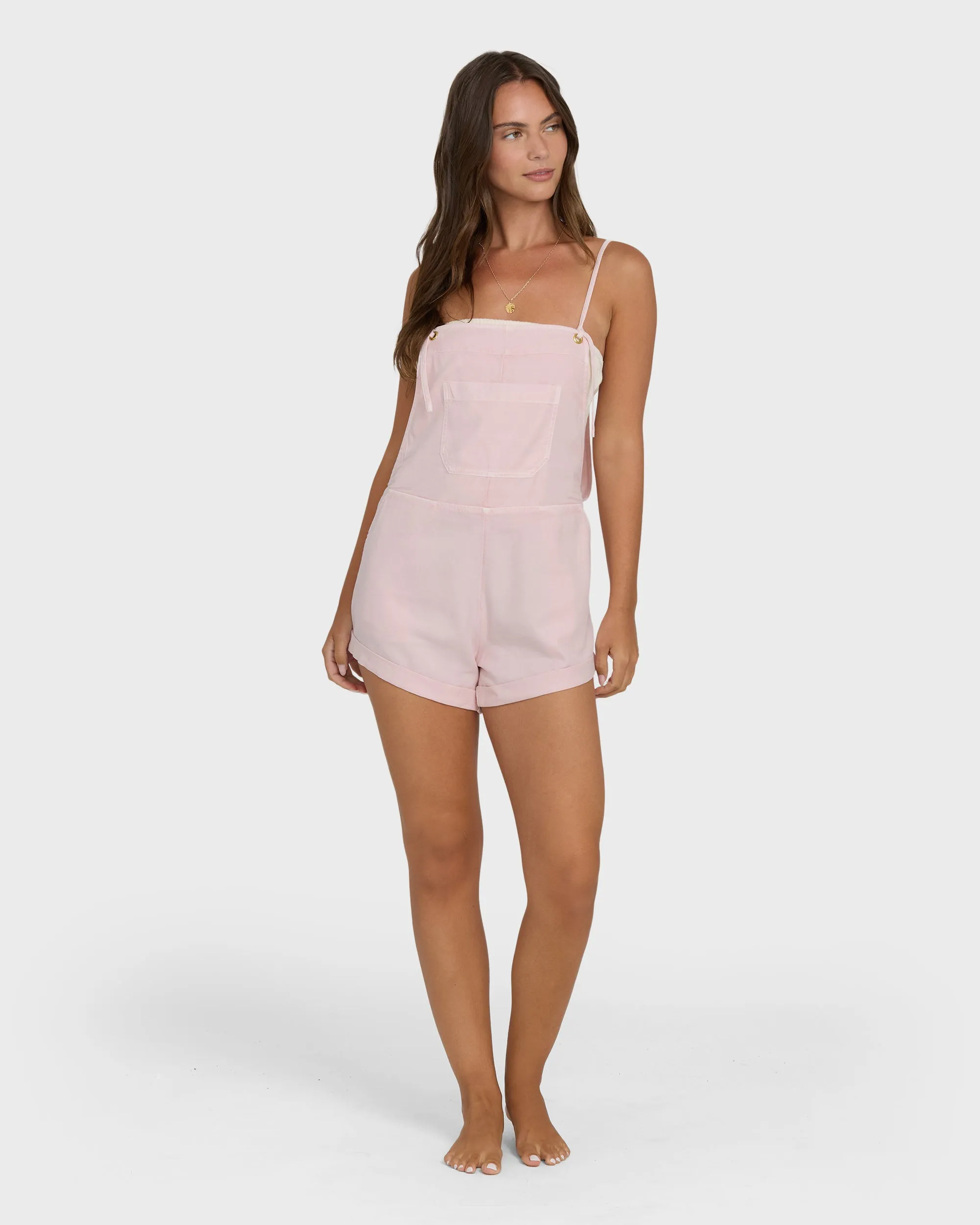 Wild Pursuit Yarn-Dyed Overalls - Rosewater sold by Billabong product image thumbnail 4
