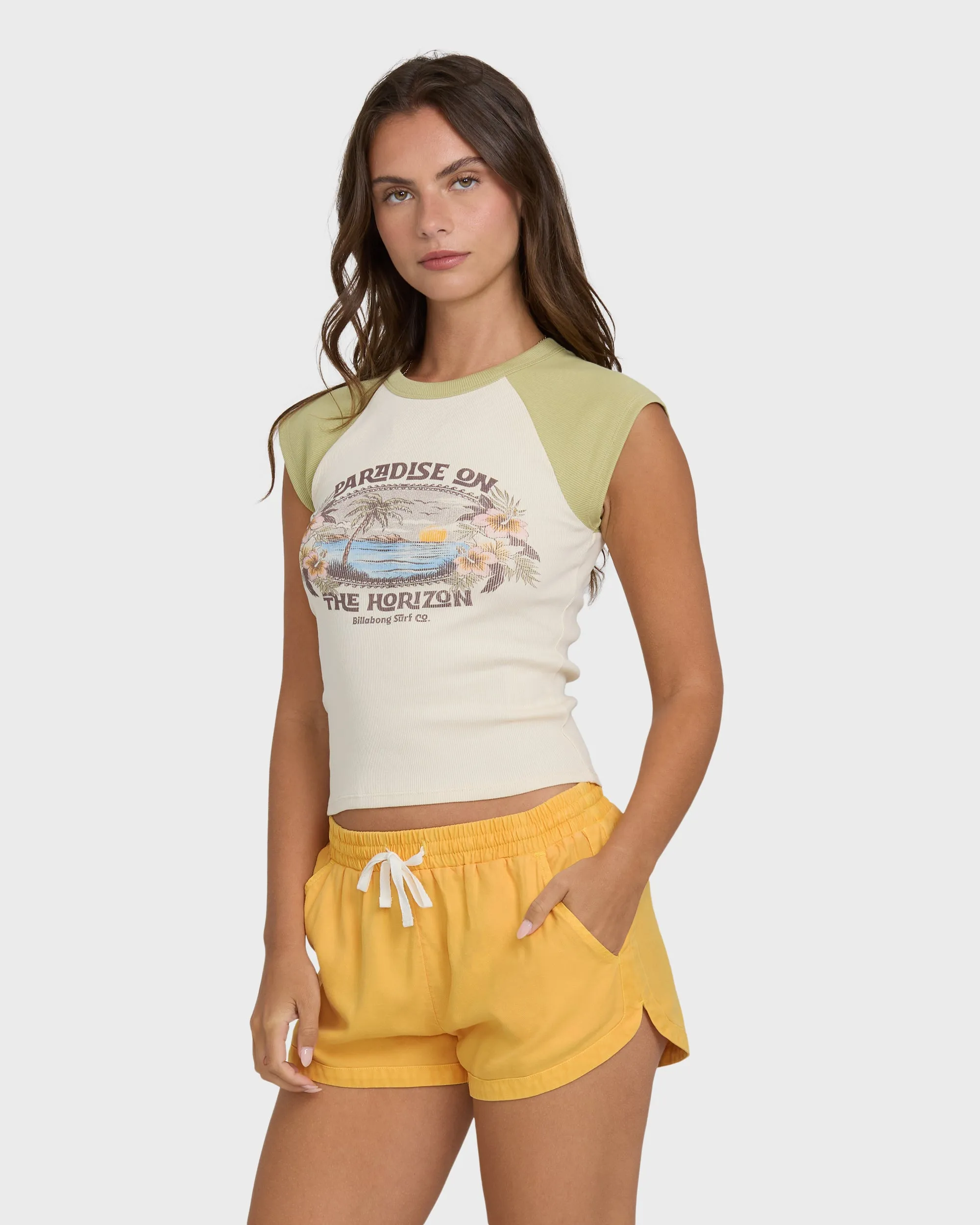Road Trippin Elastic Waist Shorts - Sun Kissed sold by Billabong product image thumbnail 3