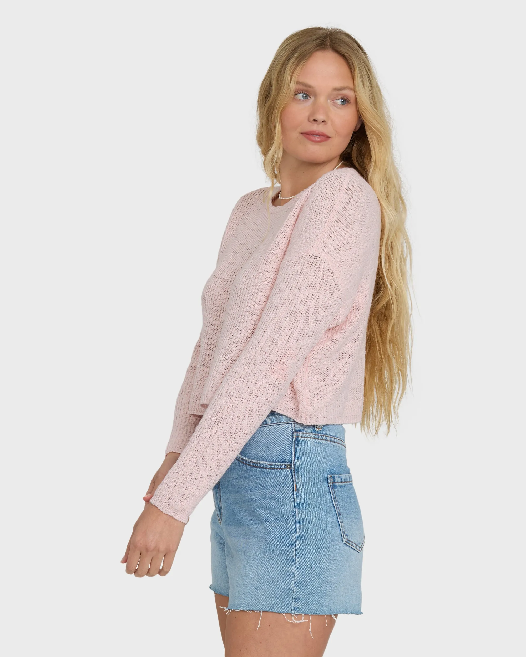 Daze Time Crewneck Sweater - Rosewater sold by Billabong product image thumbnail 3