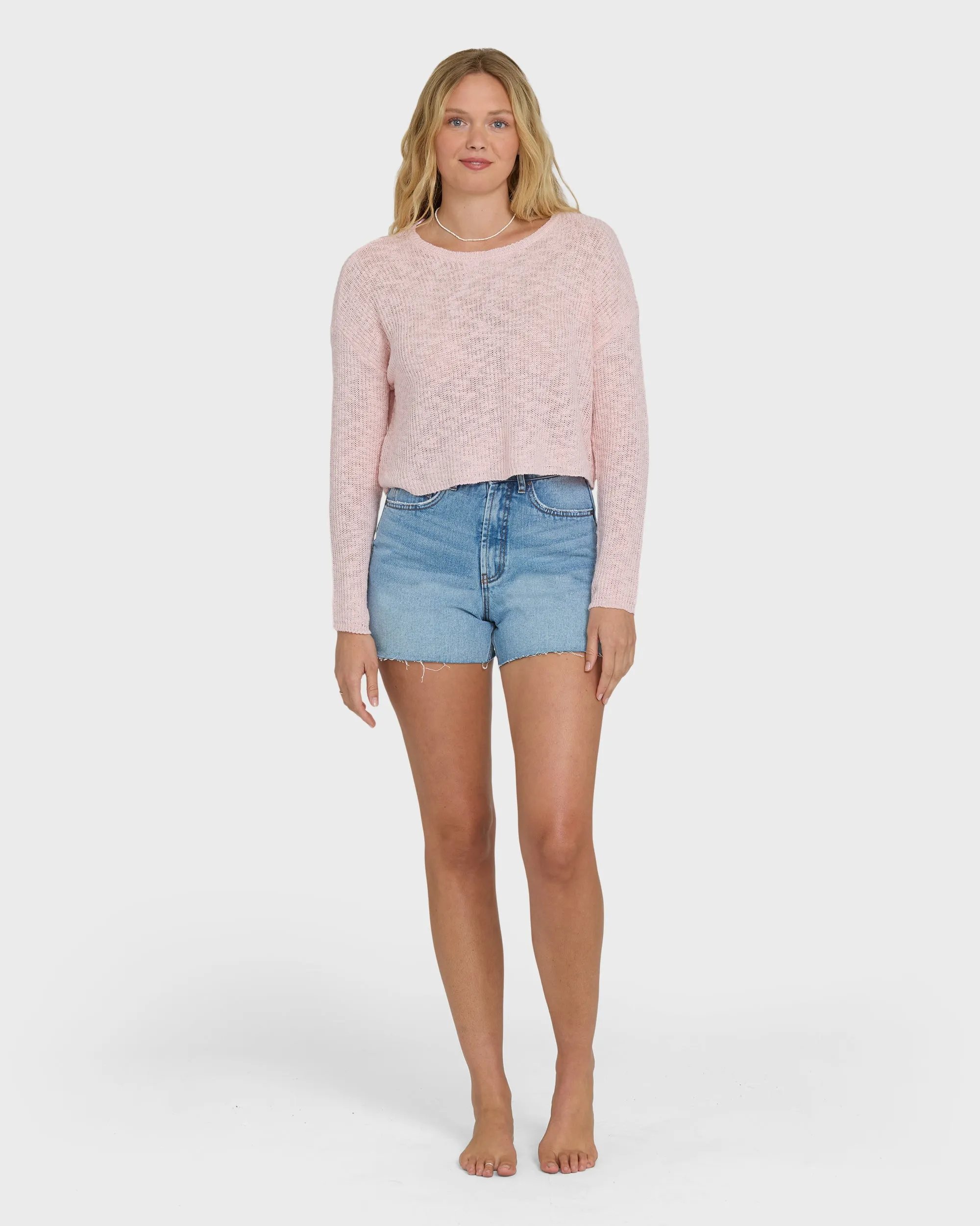 Daze Time Crewneck Sweater - Rosewater sold by Billabong product image thumbnail 4
