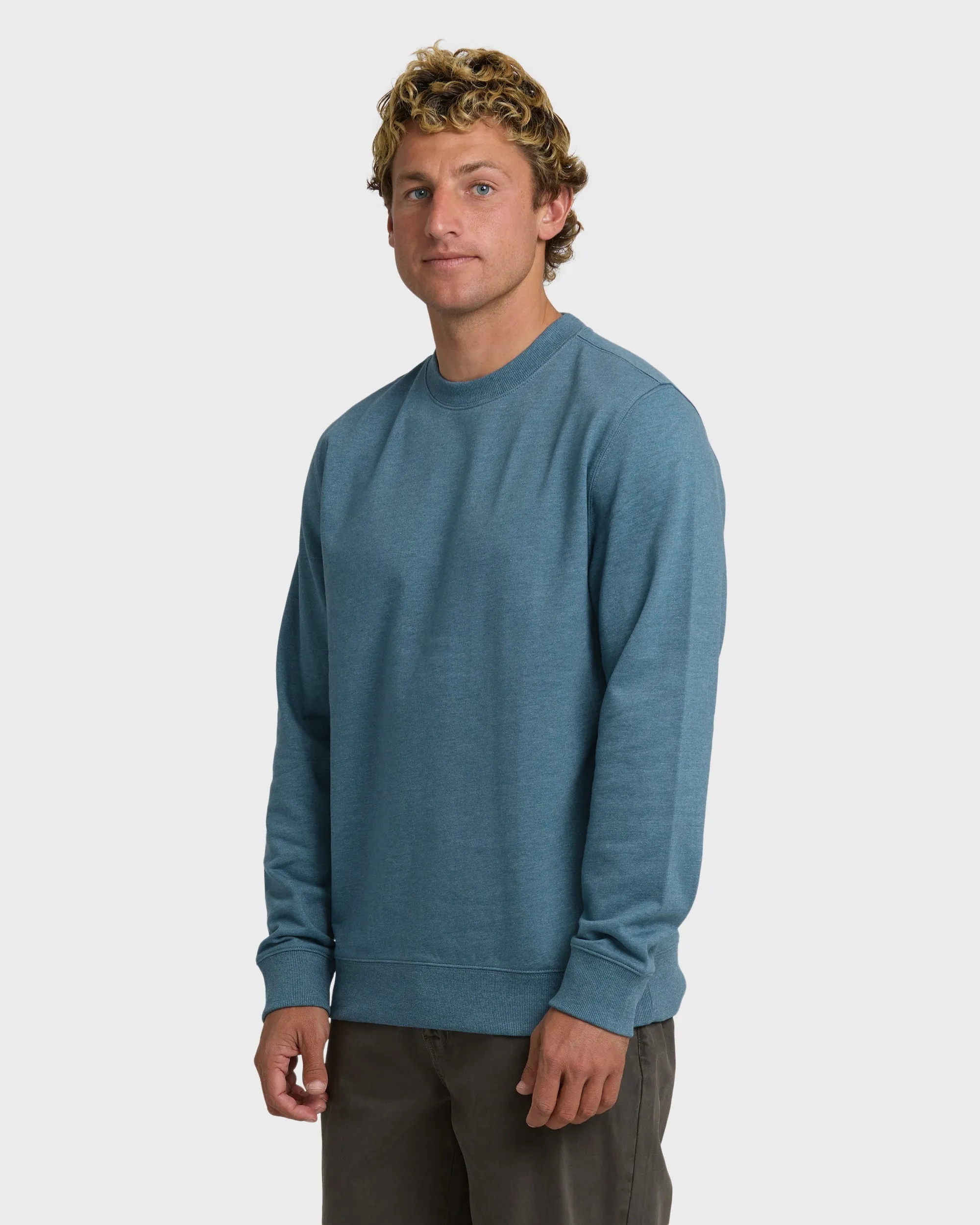 All Day Crewneck Sweatshirt - Rustic Blue sold by Billabong product image thumbnail 3