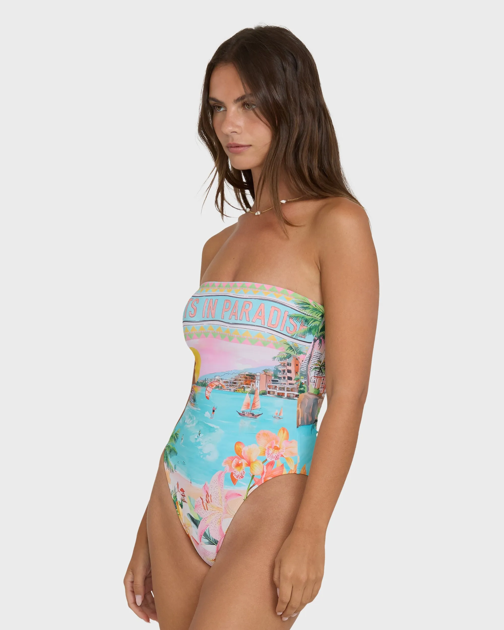 Paradise Sun Tully Hawaii One-Piece Swimsuit - Ocean Spray sold by Billabong product image thumbnail 3