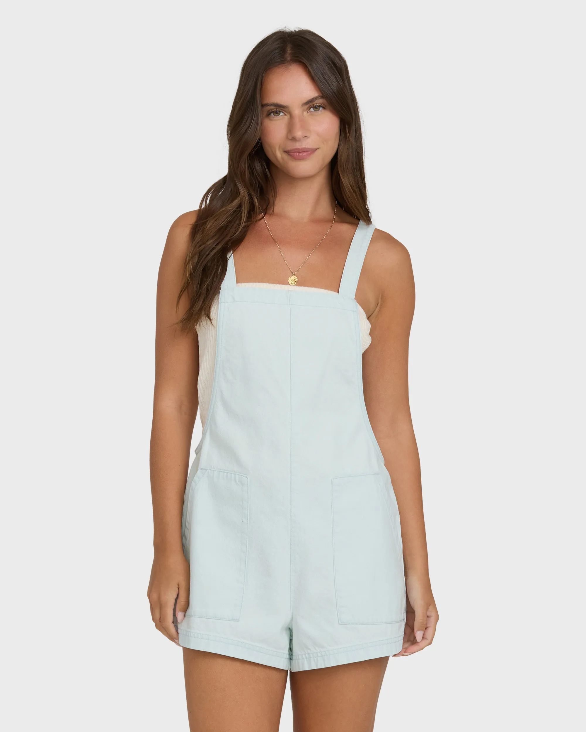 Beach Crush Denim Romper - Clearwater sold by Billabong