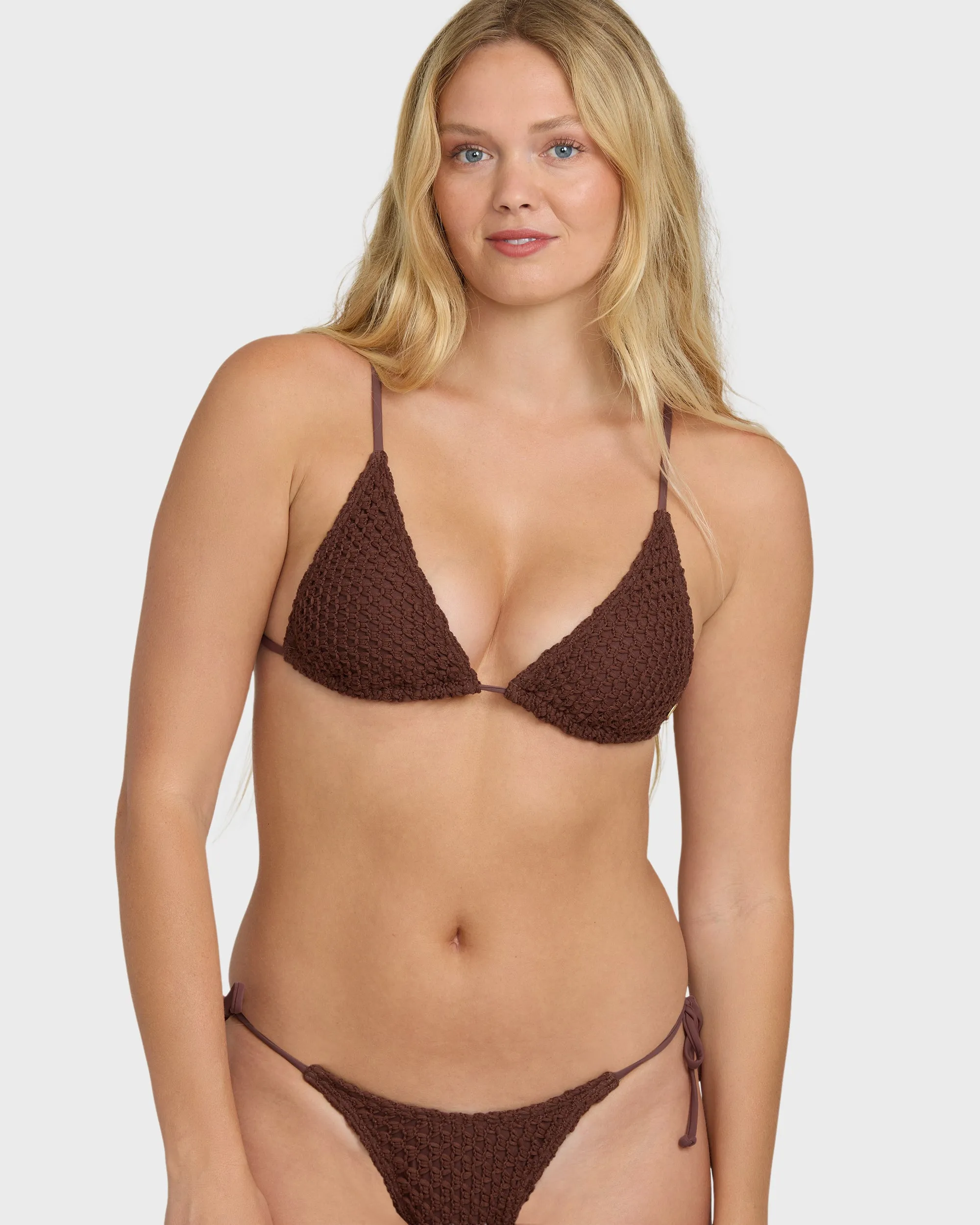 Twisted Tides Slide Tall Triangle Bikini Top - Espresso sold by Billabong product image thumbnail 5
