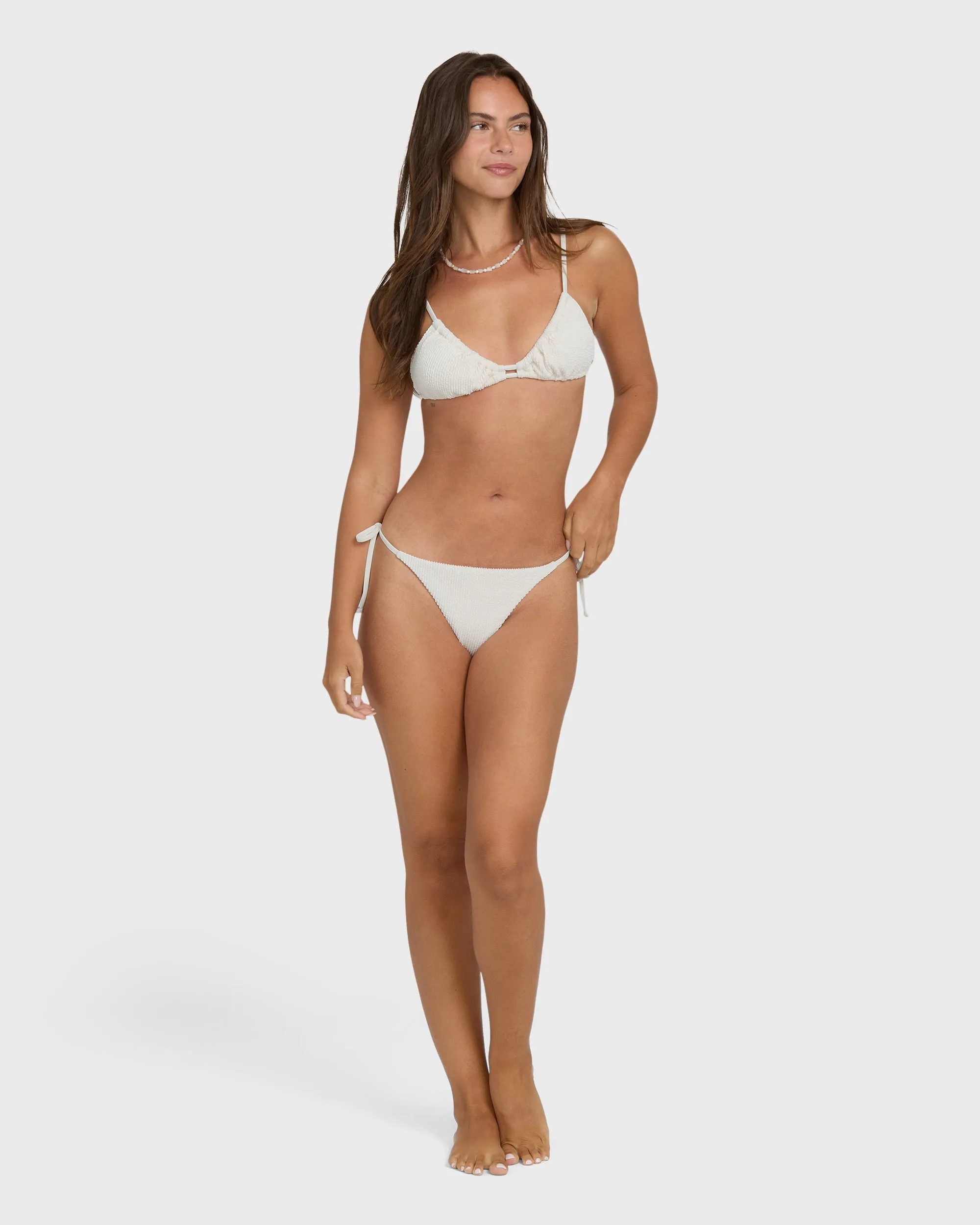 Summer Hi Tie-Side Tanga Skimpy Bikini Bottoms - Salt Crystal sold by Billabong product image thumbnail 4