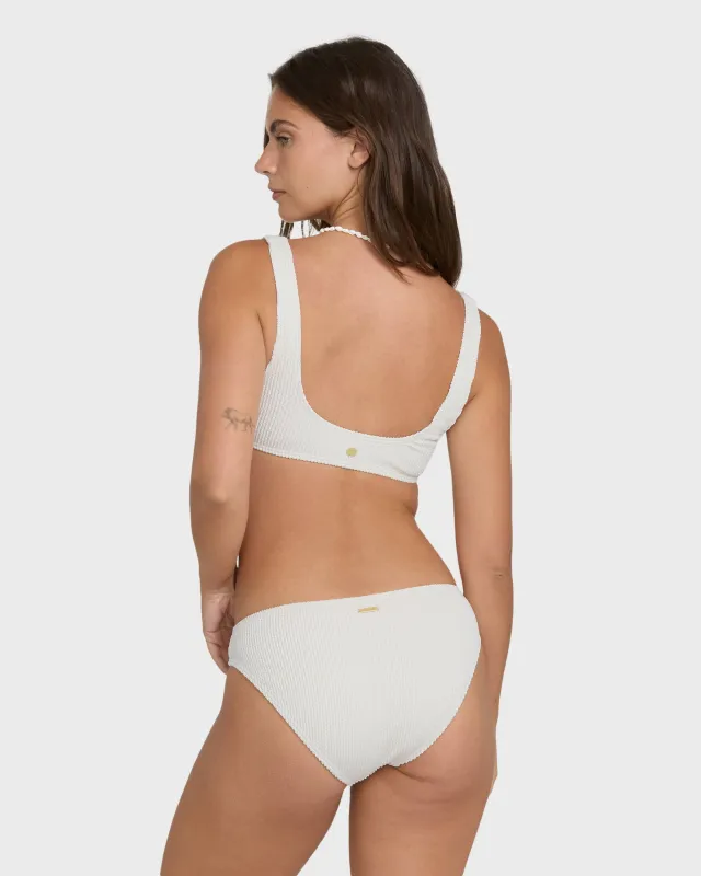 Summer Hi Lowrider Full Bikini Bottoms - Salt Crystal made by Billabong