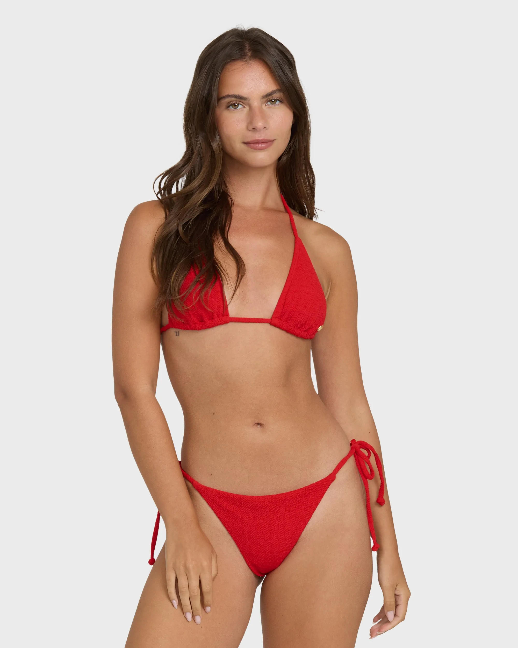 Rising Tide Tie-Side Tanga Bikini Bottoms - Fiesta Red sold by Billabong product image thumbnail 2