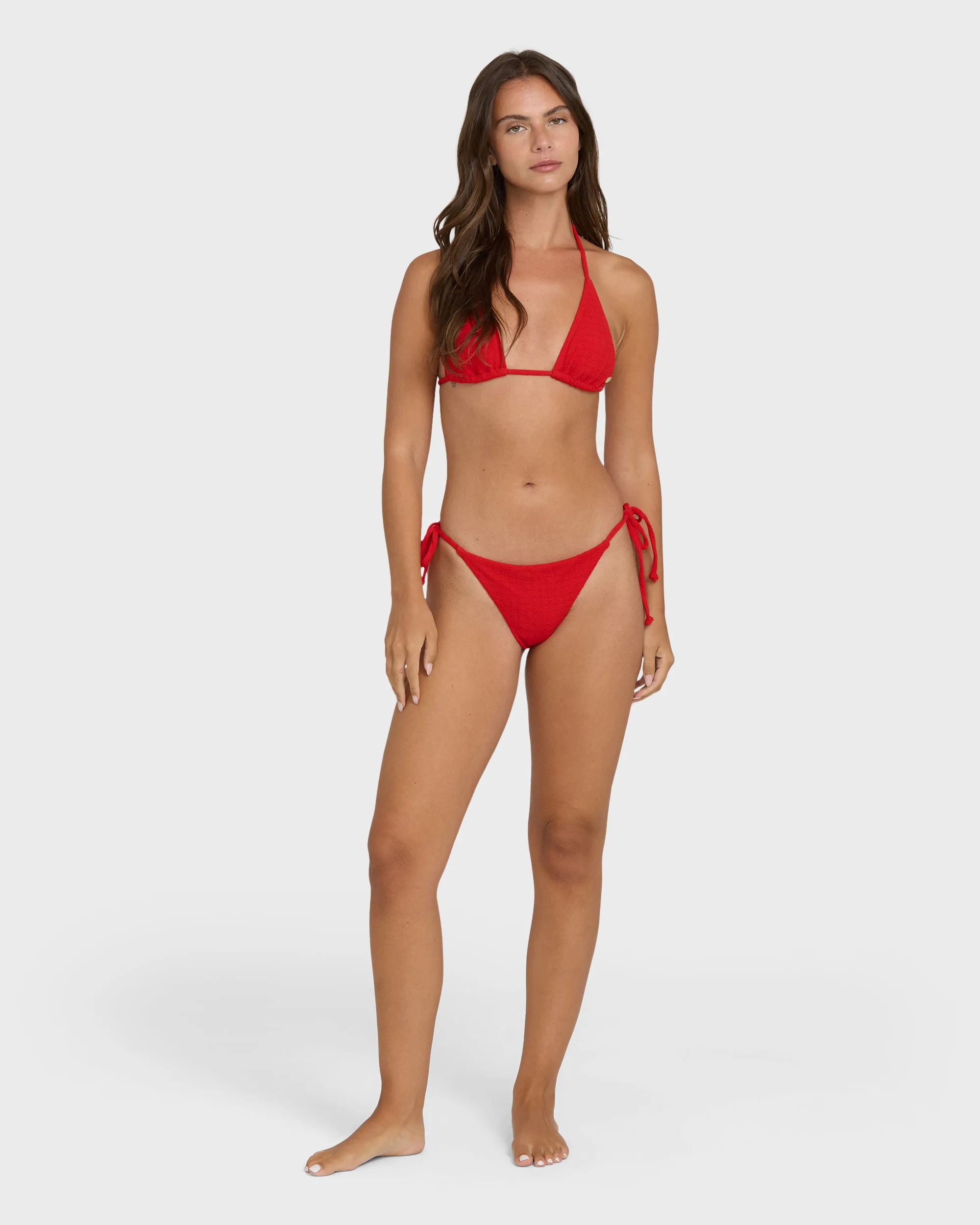 Rising Tide Tie-Side Tanga Bikini Bottoms - Fiesta Red sold by Billabong product image thumbnail 4