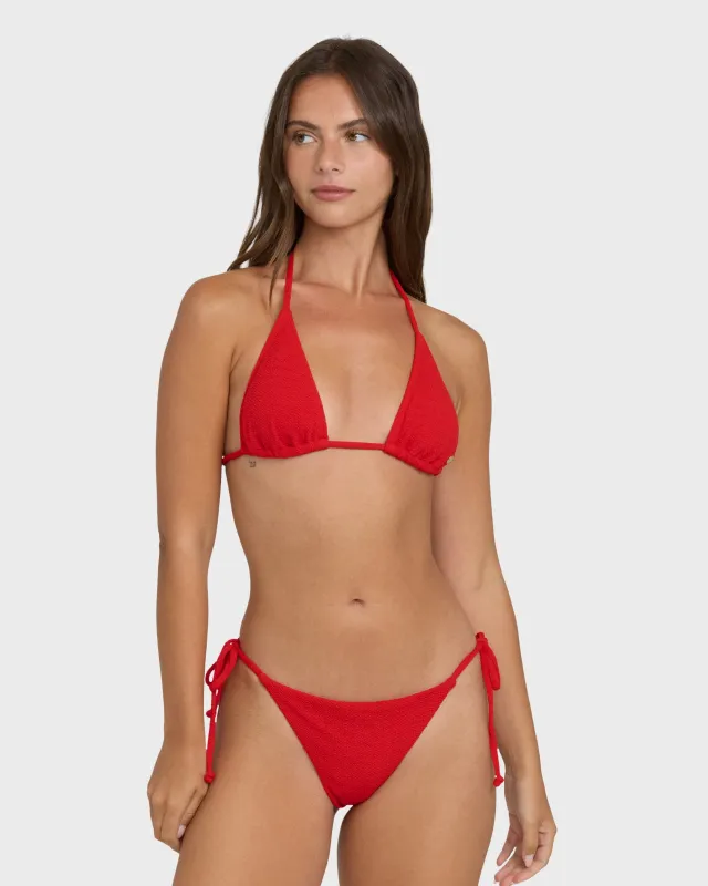Rising Tide Remi Triangle Bikini Top - Fiesta Red made by Billabong