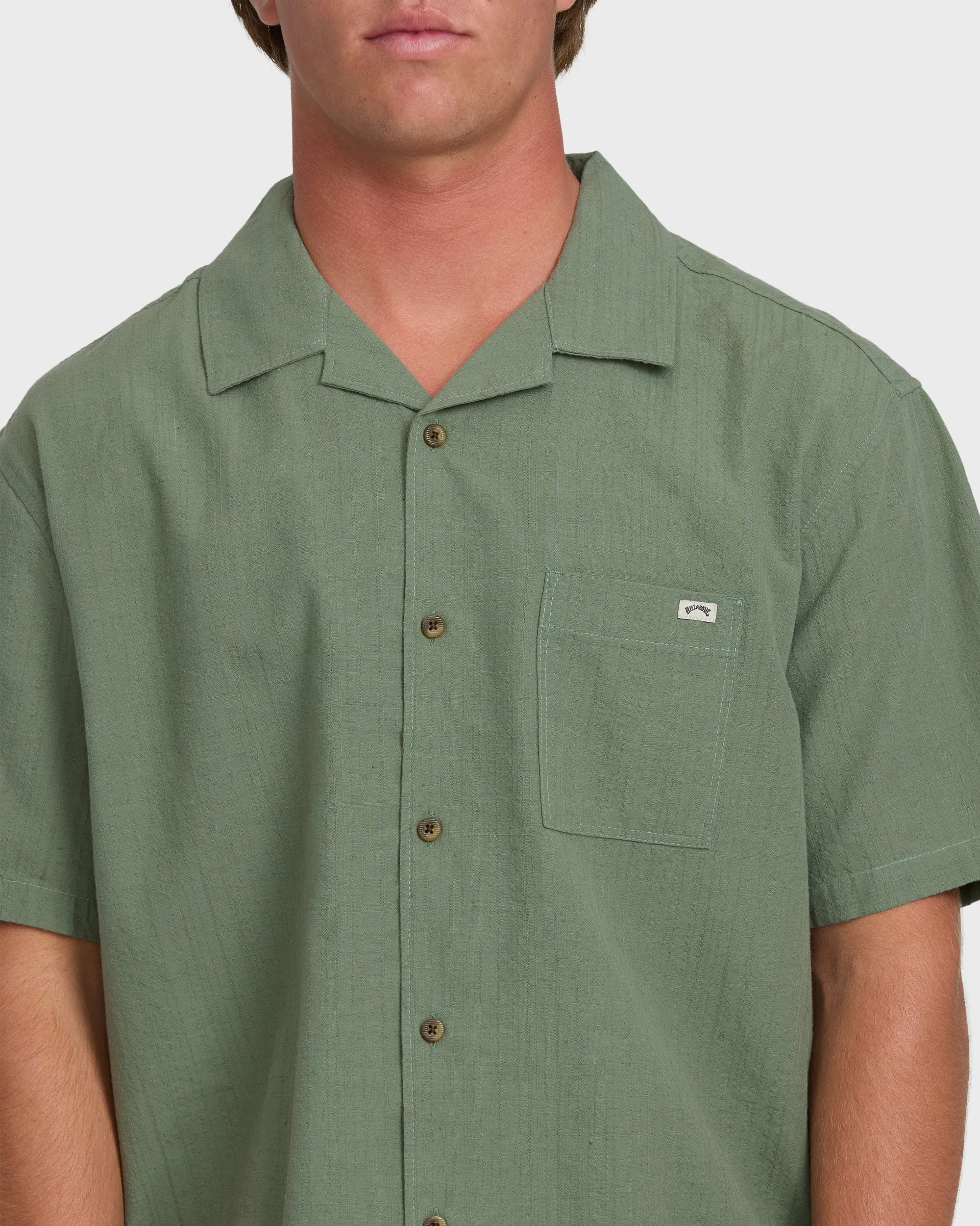 Victoria Vacay Short Sleeve Woven Shirt - Granite Green sold by Billabong product image thumbnail 5