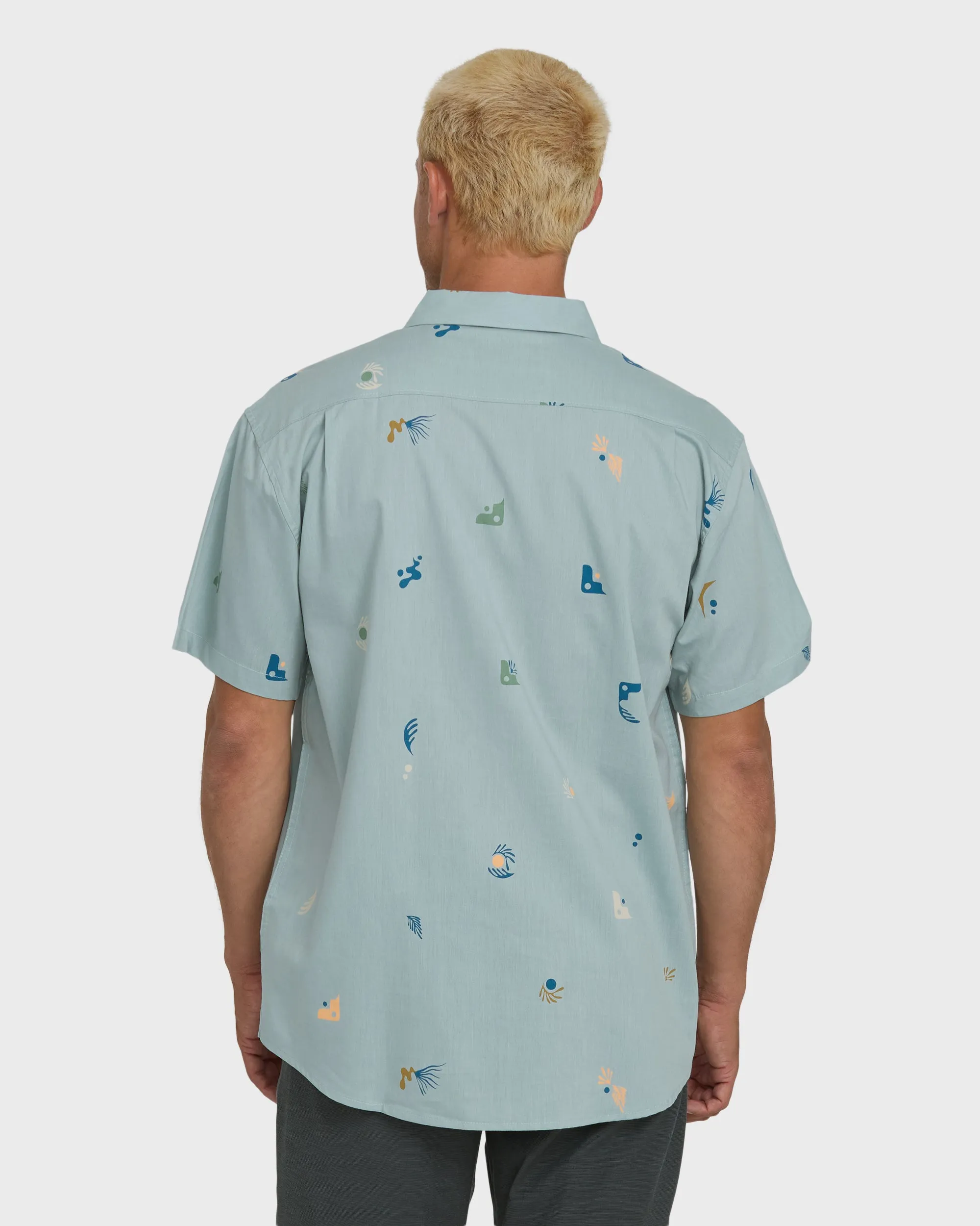 Sundays Mini Short Sleeve Woven Shirt - Blue Fog sold by Billabong product image thumbnail 2
