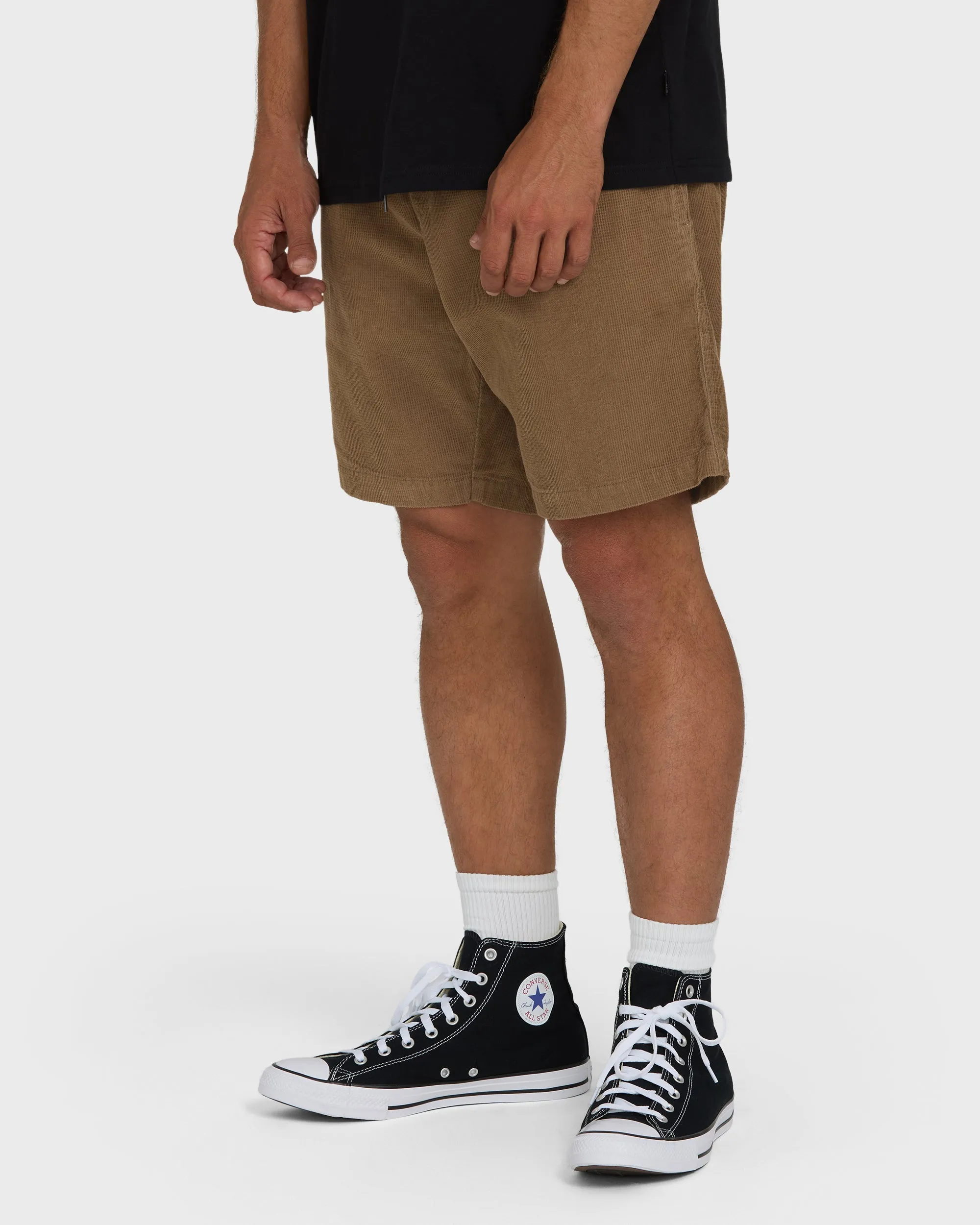 Larry Layback 17" Corduroy Shorts - Vintage Khaki sold by Billabong product image thumbnail 3