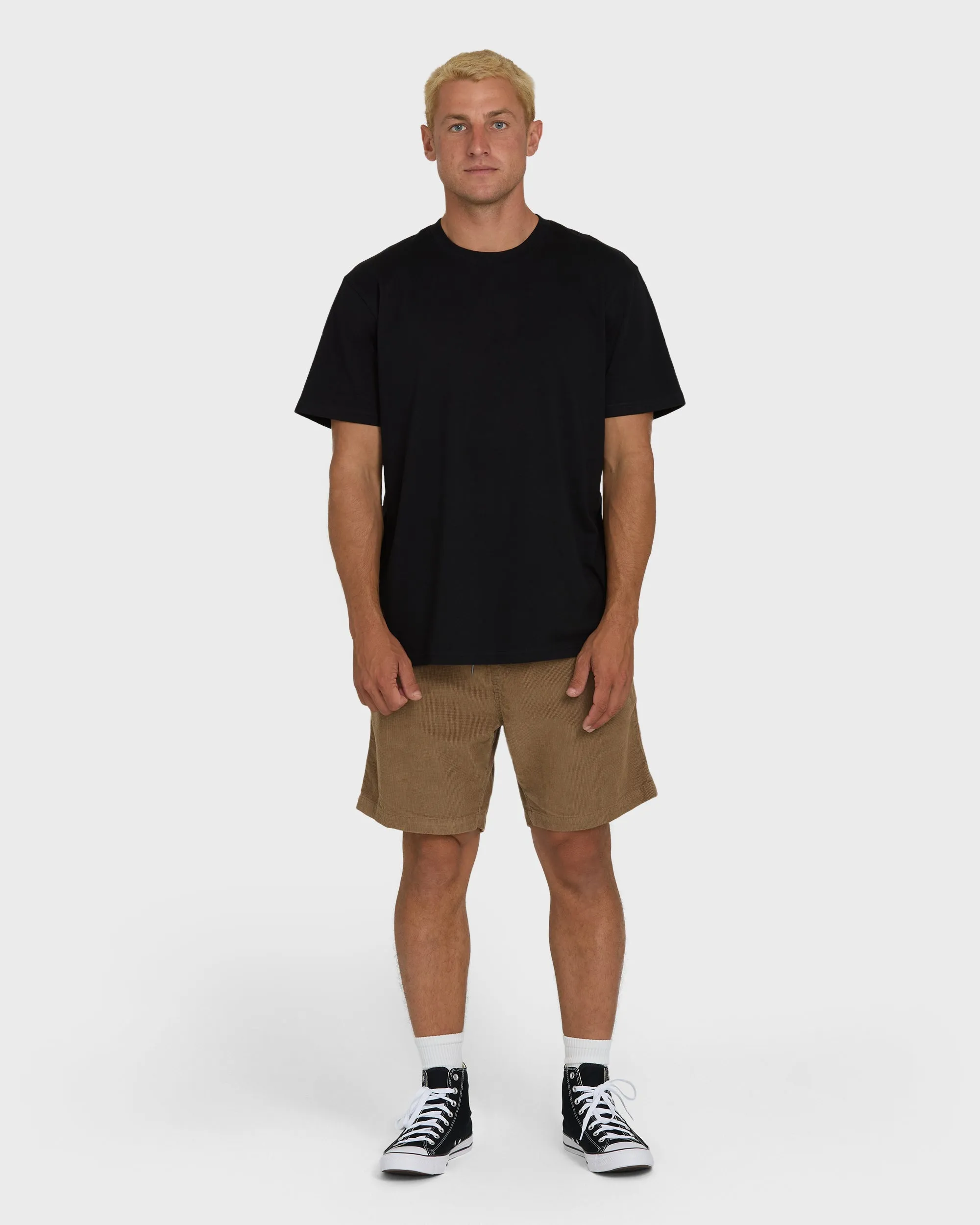 Larry Layback 17" Corduroy Shorts - Vintage Khaki sold by Billabong product image thumbnail 4
