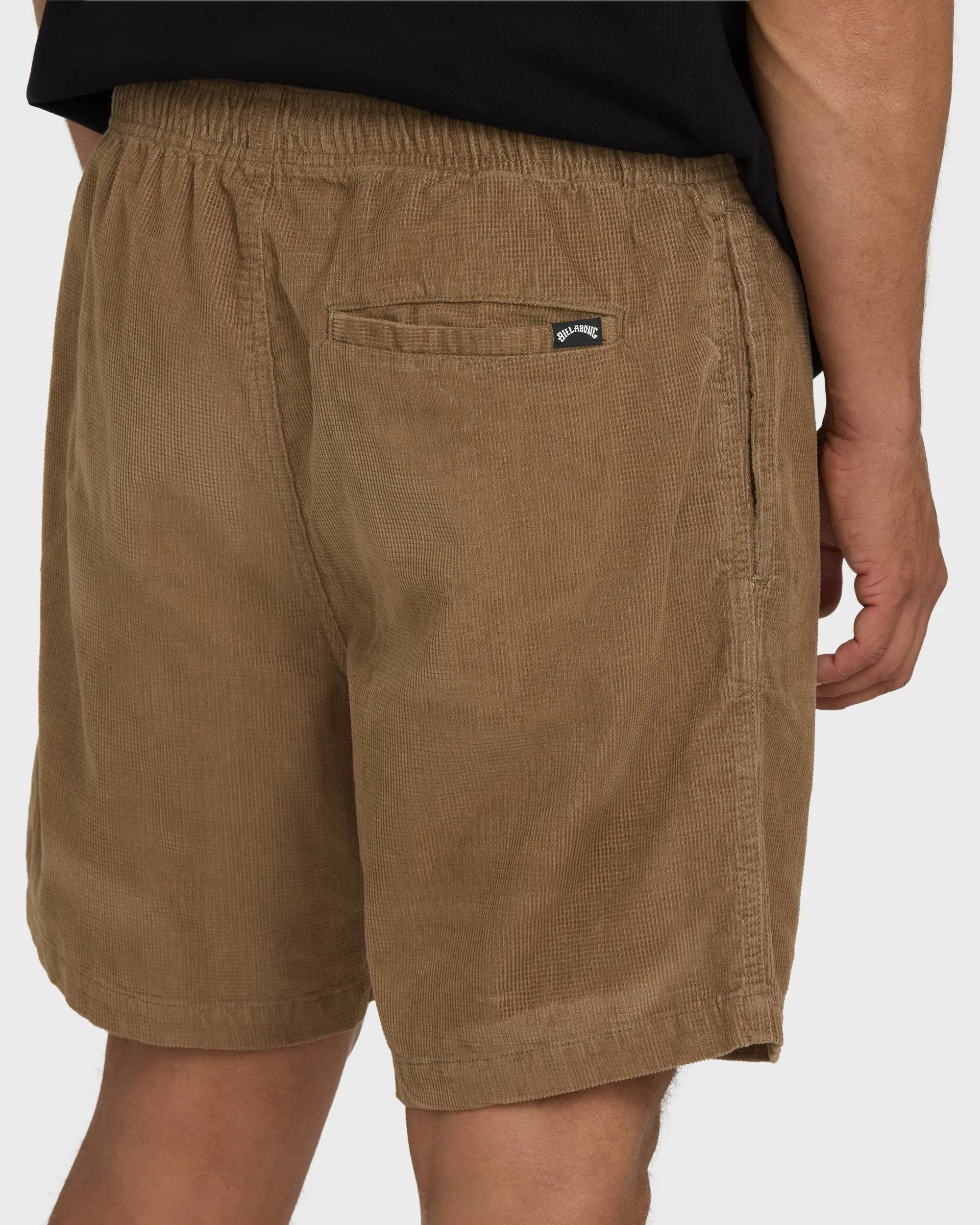 Larry Layback 17" Corduroy Shorts - Vintage Khaki sold by Billabong product image thumbnail 5