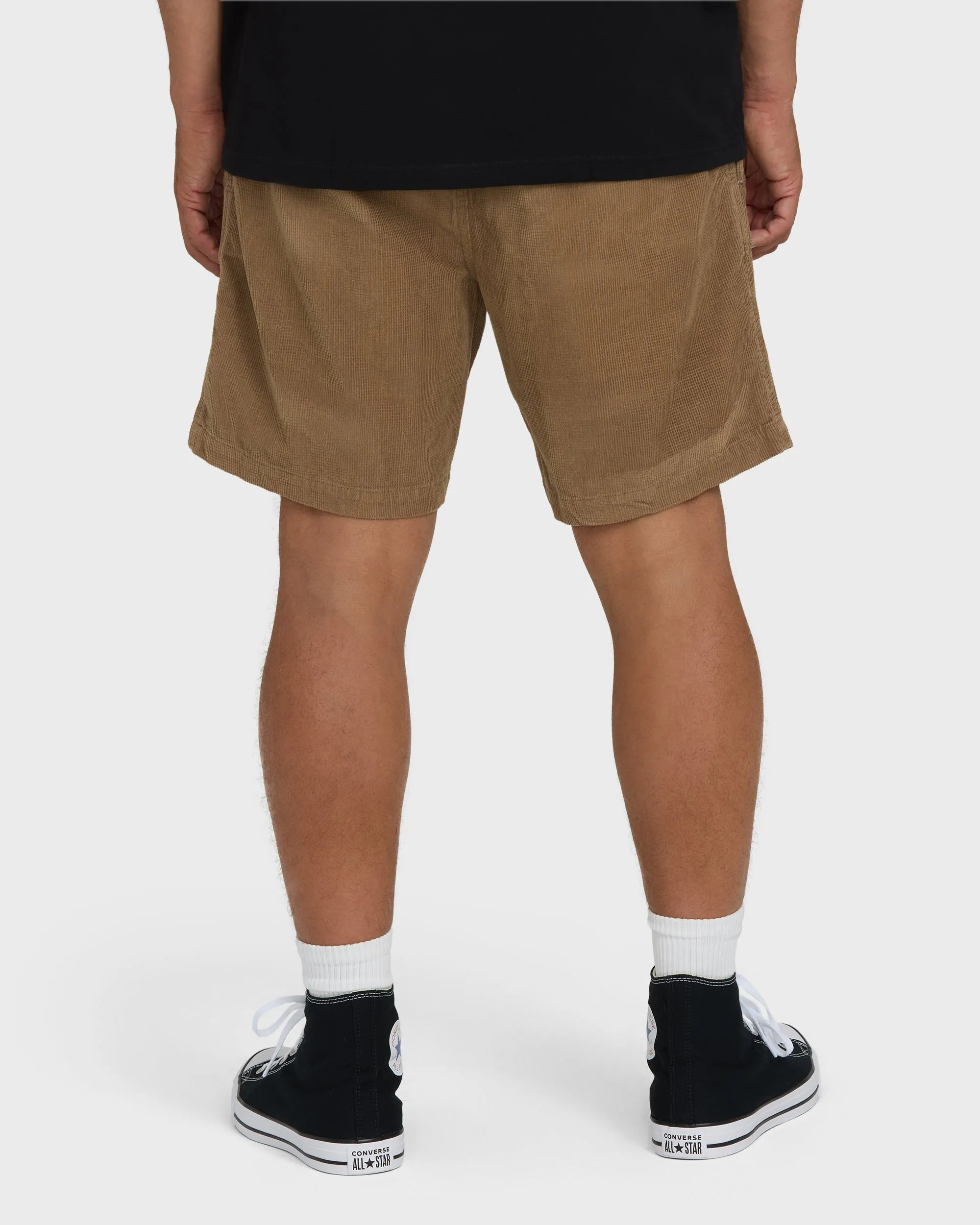 Larry Layback 17" Corduroy Shorts - Vintage Khaki sold by Billabong product image thumbnail 2