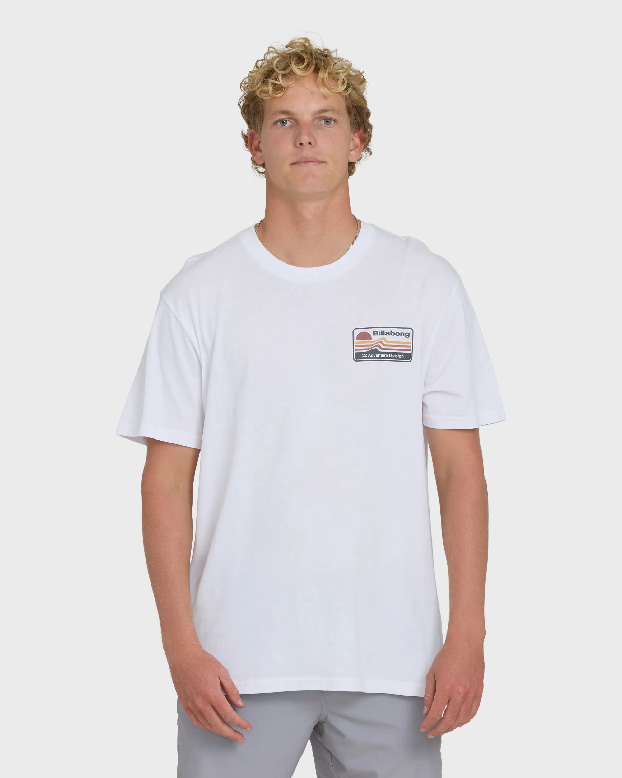 A/Div Range Premium Short Sleeve Knit T-Shirt - White sold by Billabong
