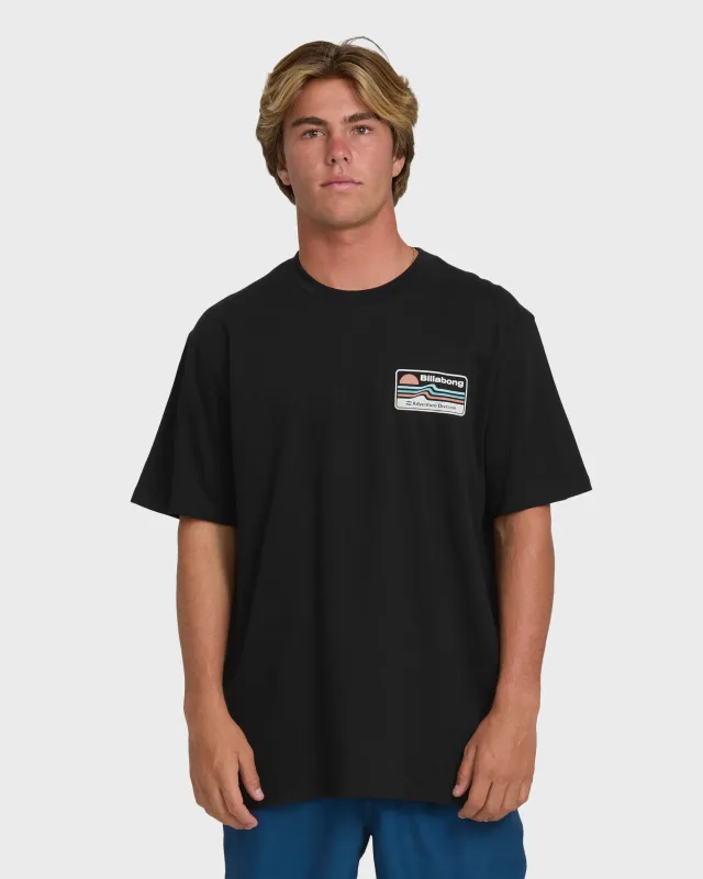 A/Div Range Premium Short Sleeve Knit T-Shirt - Black made by Billabong