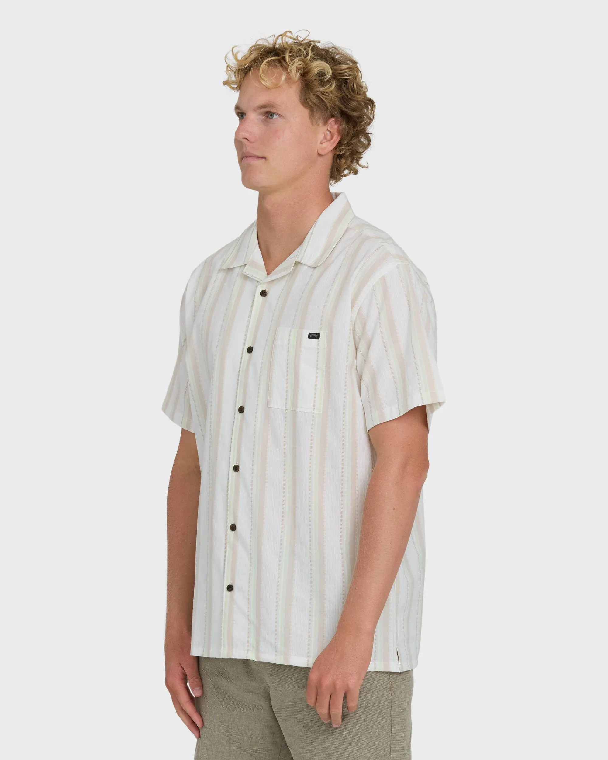 Victoria Vacay Short Sleeve Woven Shirt - White Sand sold by Billabong product image thumbnail 3