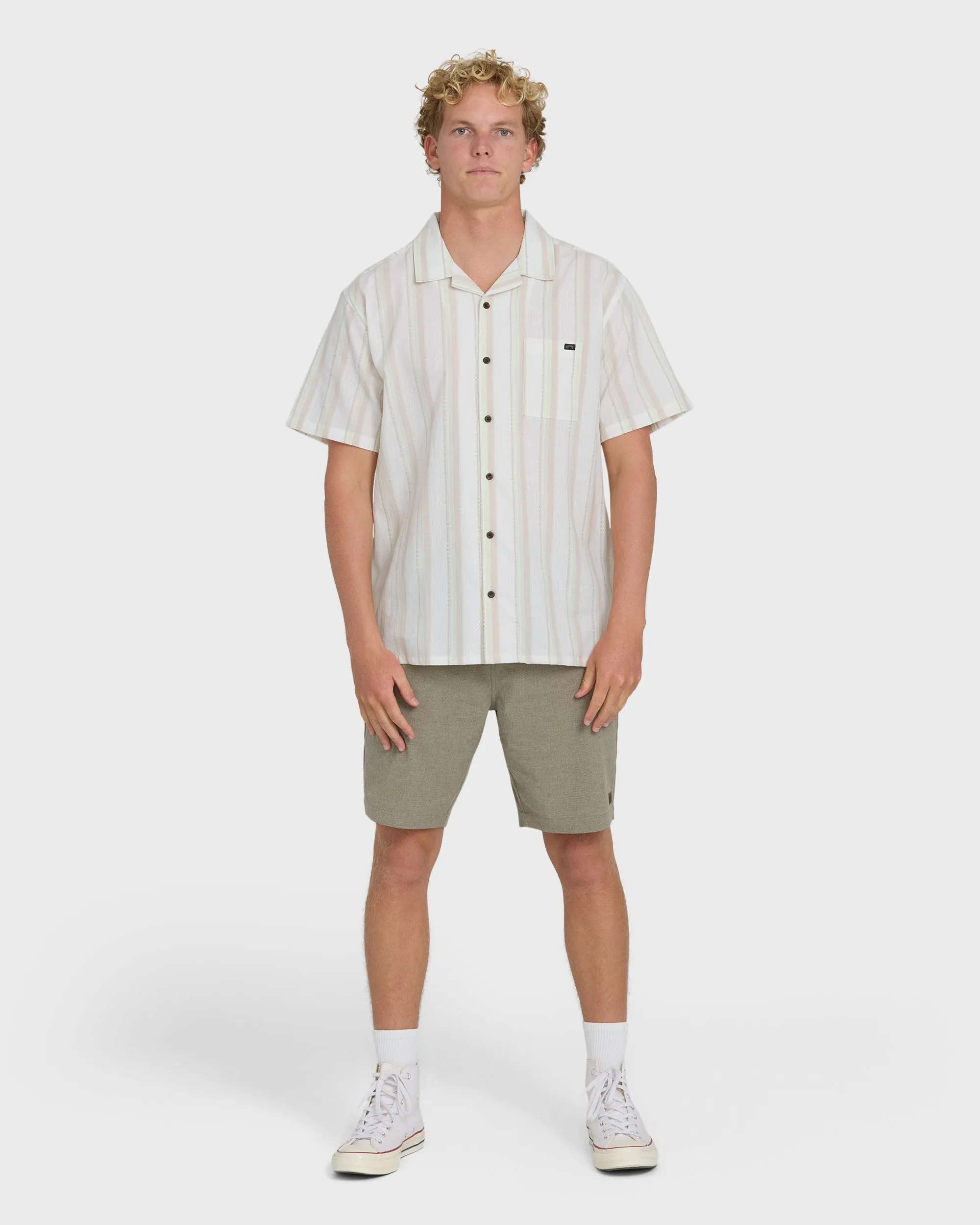 Victoria Vacay Short Sleeve Woven Shirt - White Sand sold by Billabong product image thumbnail 4