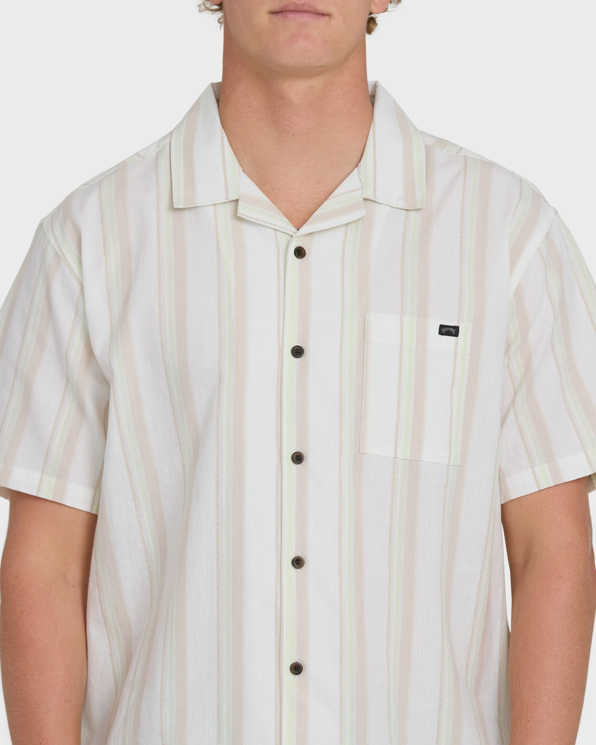 Victoria Vacay Short Sleeve Woven Shirt - White Sand sold by Billabong product image thumbnail 5