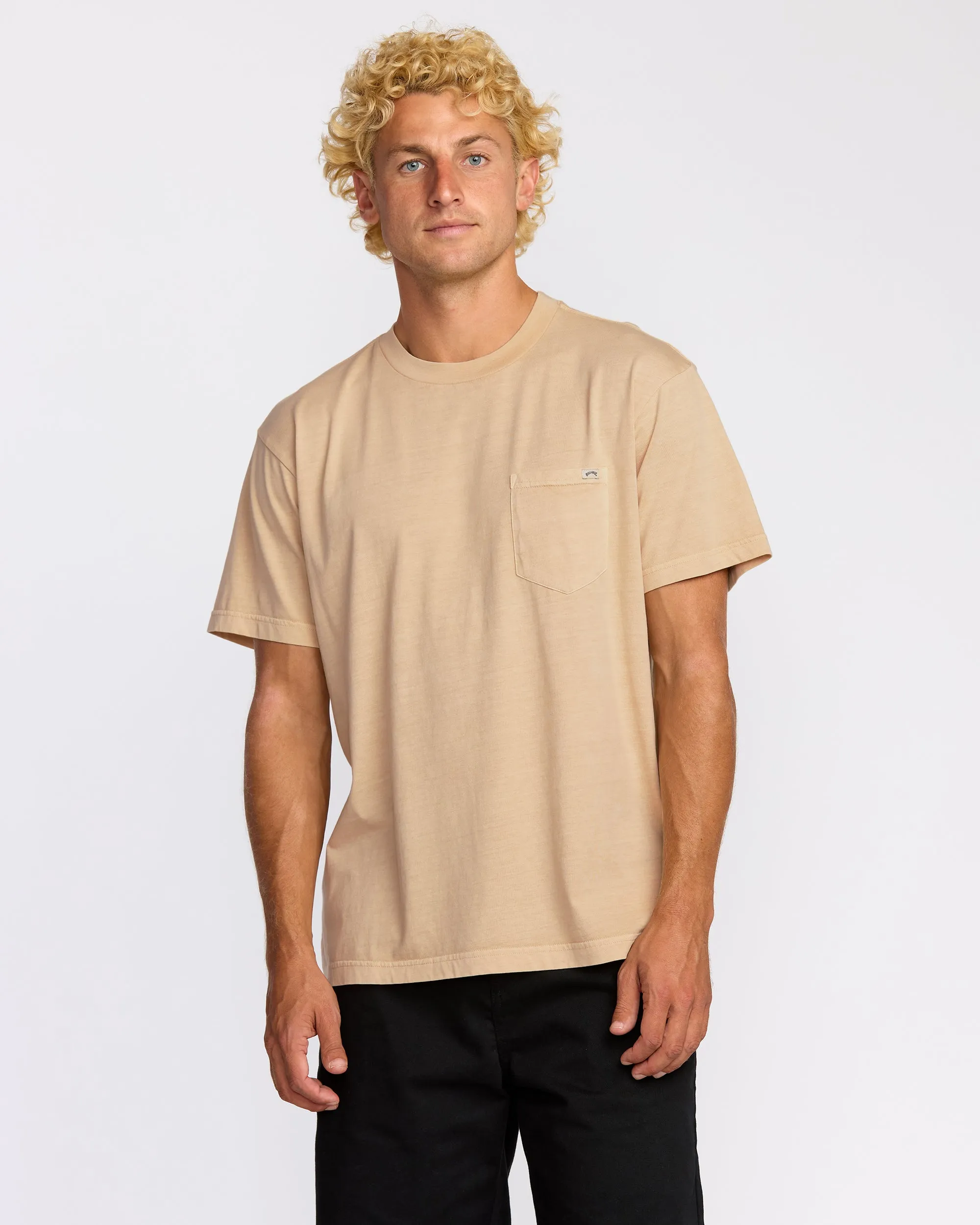 Essential Premium Wave Wash T-Shirt - Light Khaki sold by Billabong
