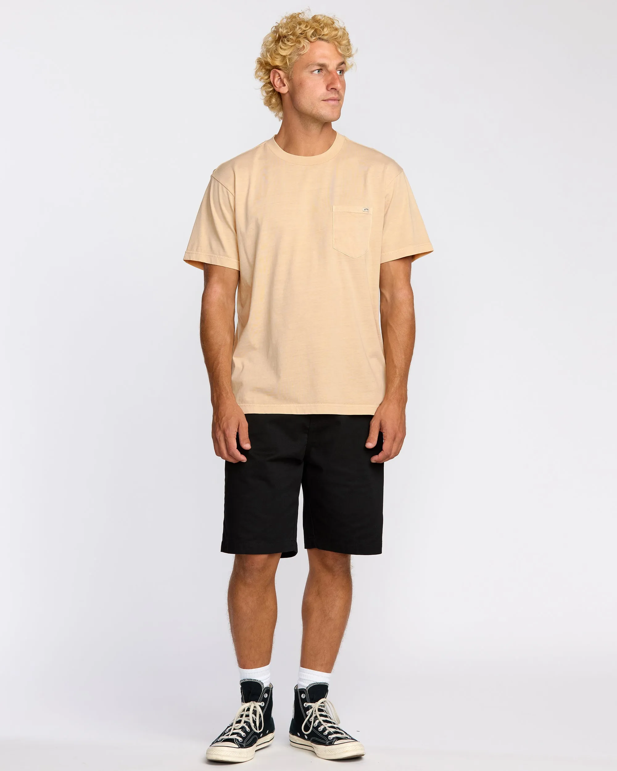 Essential Premium Wave Wash T-Shirt - Light Khaki sold by Billabong product image thumbnail 4