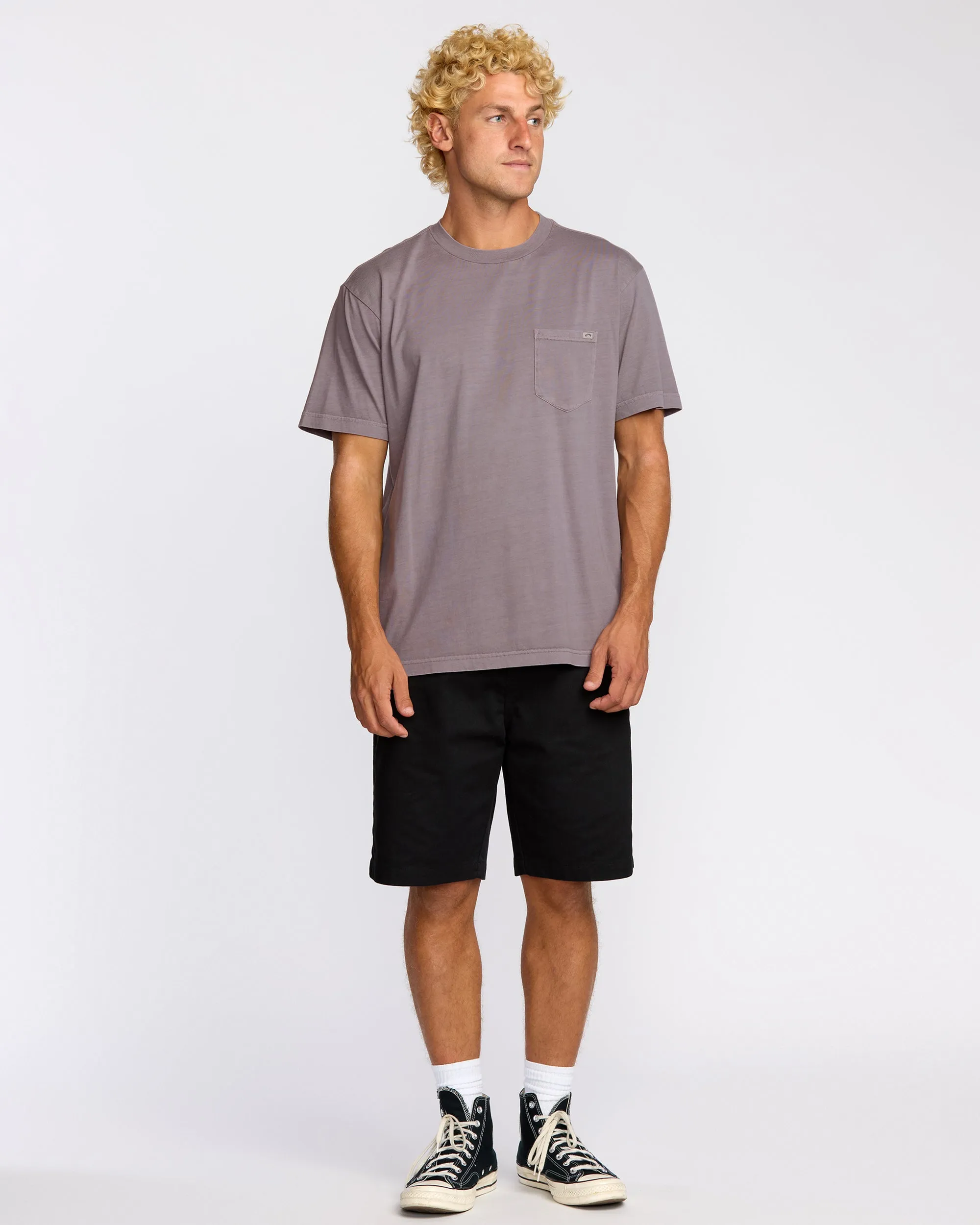 Essential Premium Wave Wash T-Shirt - Grey Violet sold by Billabong product image thumbnail 4