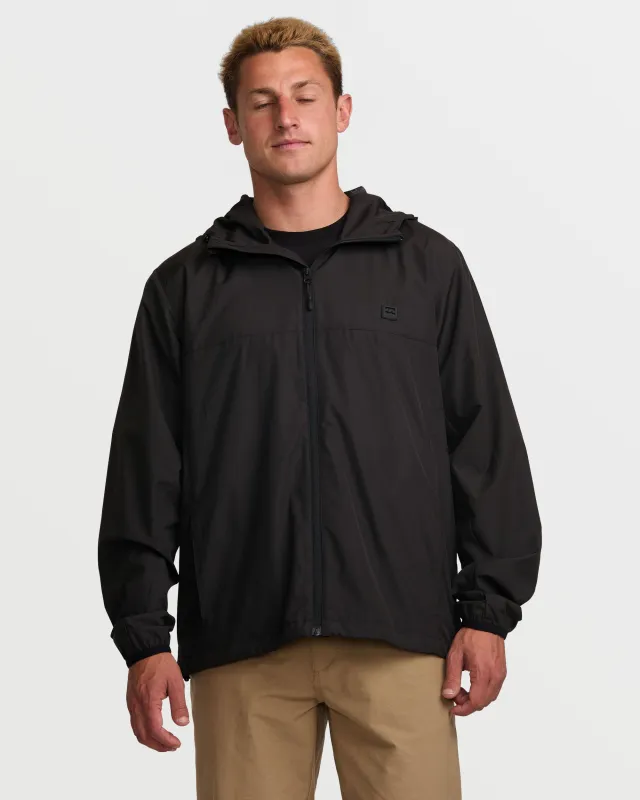 A/Div Transport Windbreaker Jacket - Black made by Billabong