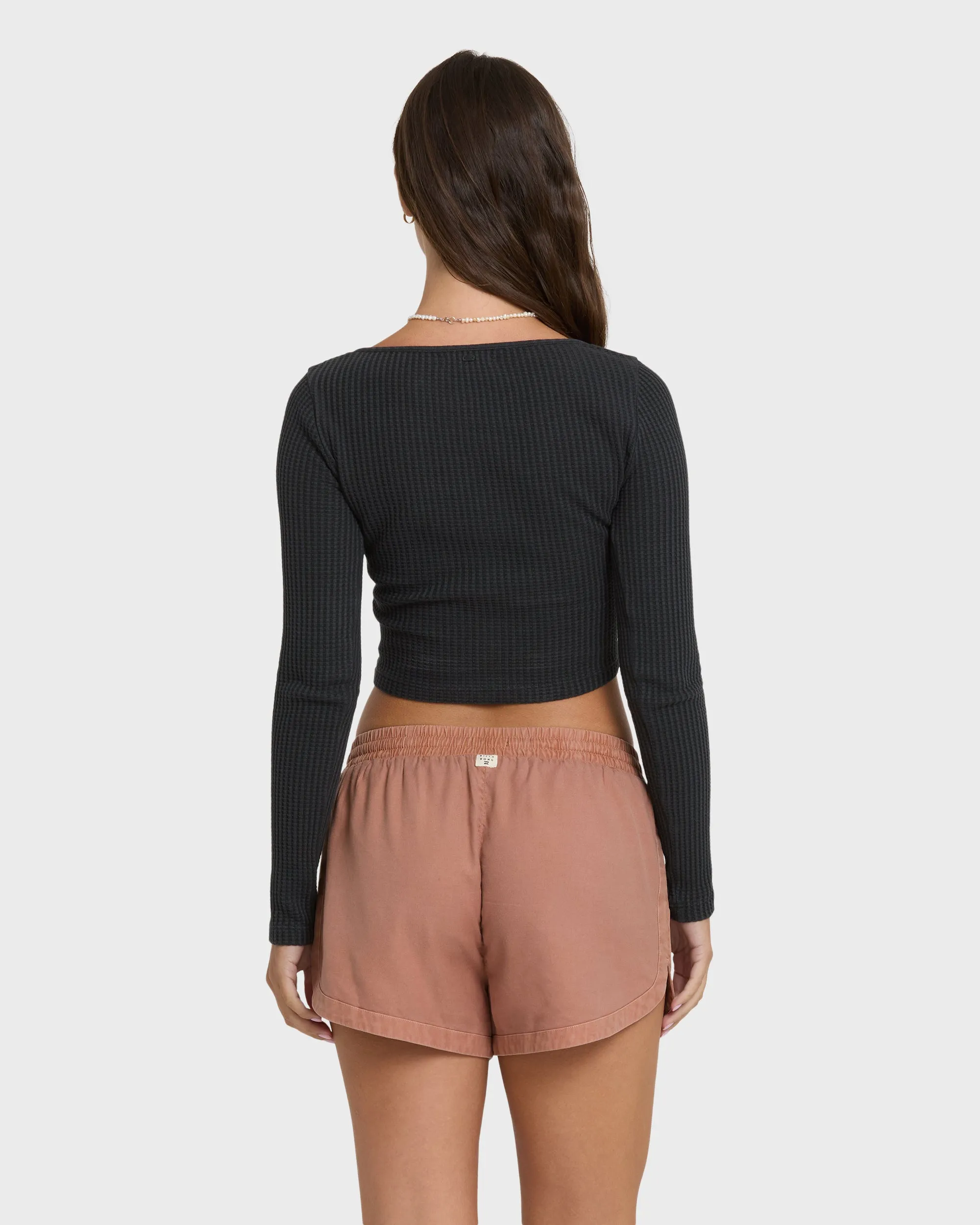 Road Trippin Elastic Waist Woven Shorts - Sugar Almond sold by Billabong product image thumbnail 2