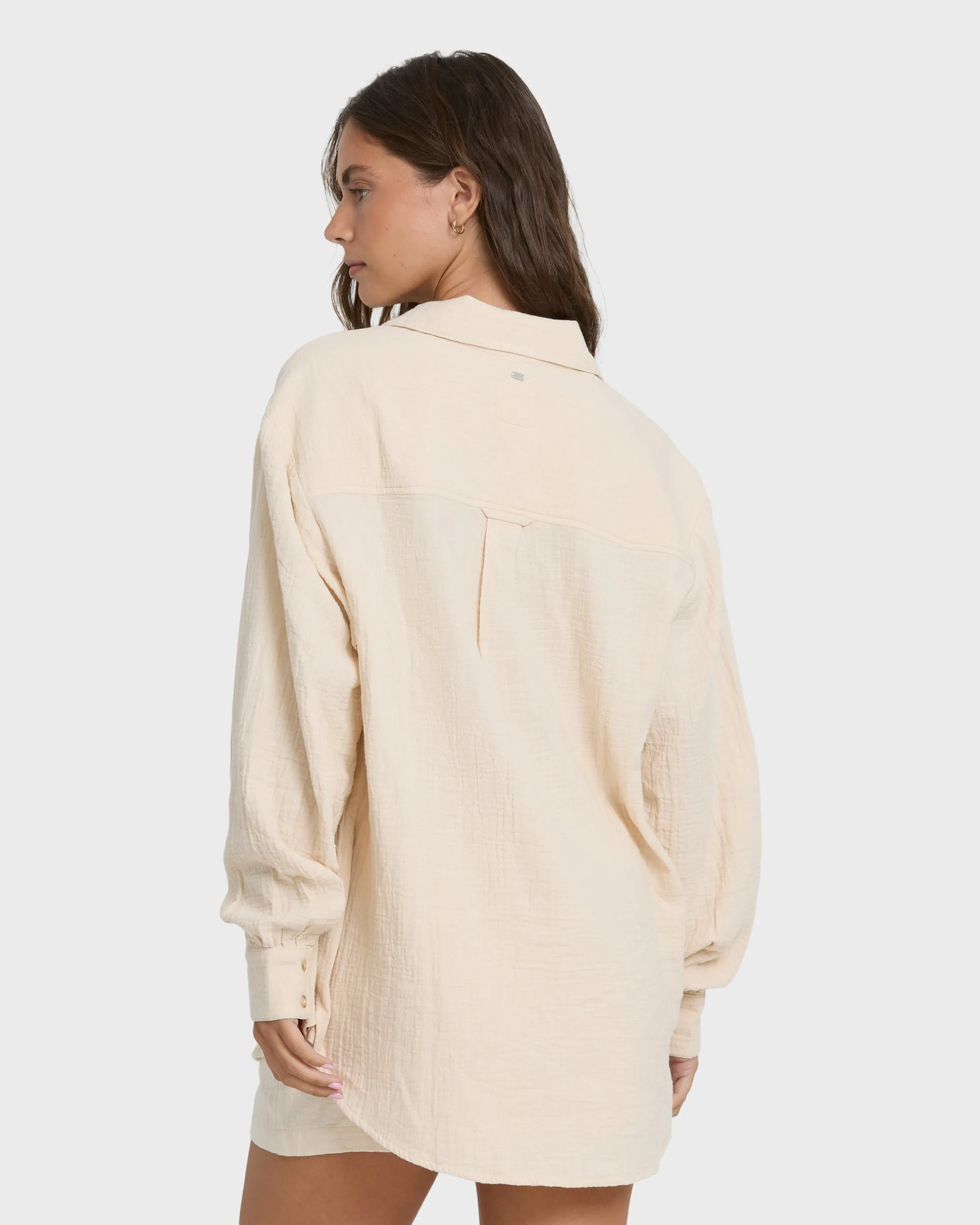 Wanderer Long Sleeve Woven Shirt - Dove sold by Billabong product image thumbnail 2