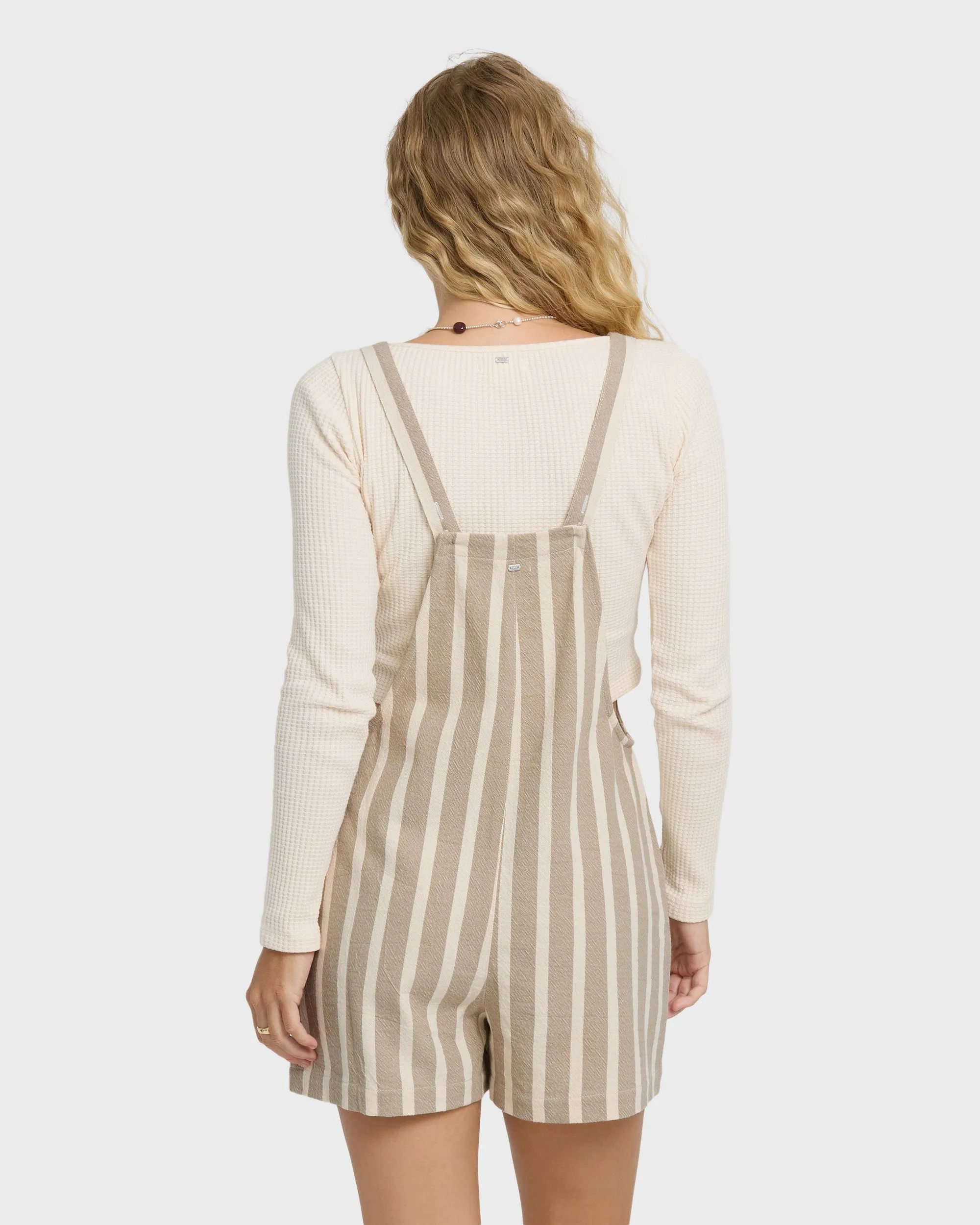 Beach Crush Yarn-Dyed Overalls - Cobblestone sold by Billabong product image thumbnail 2