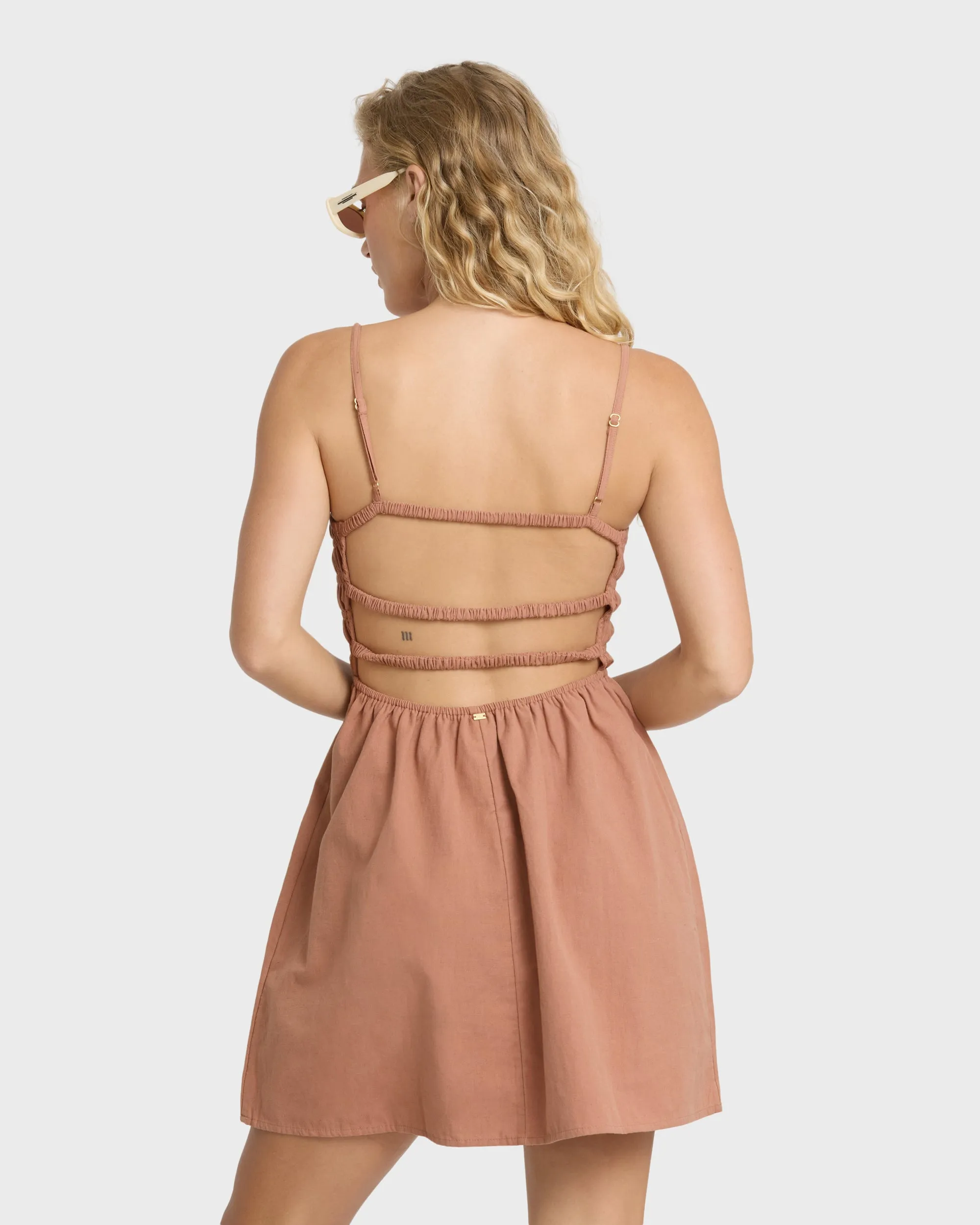 Suns Out Mini Dress - Sugar Almond sold by Billabong product image thumbnail 2